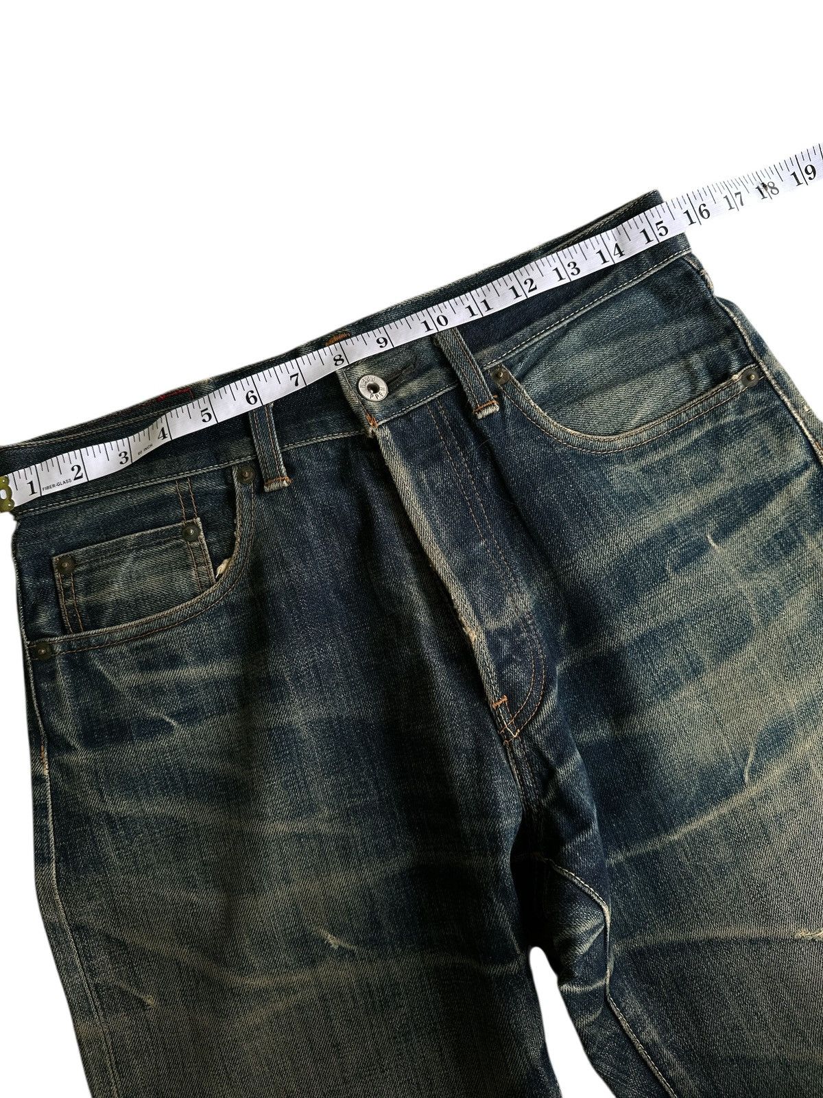 Kapital Distress Designer PPFM Selvedge Denim . Size US 31 - 3 Thumbnail