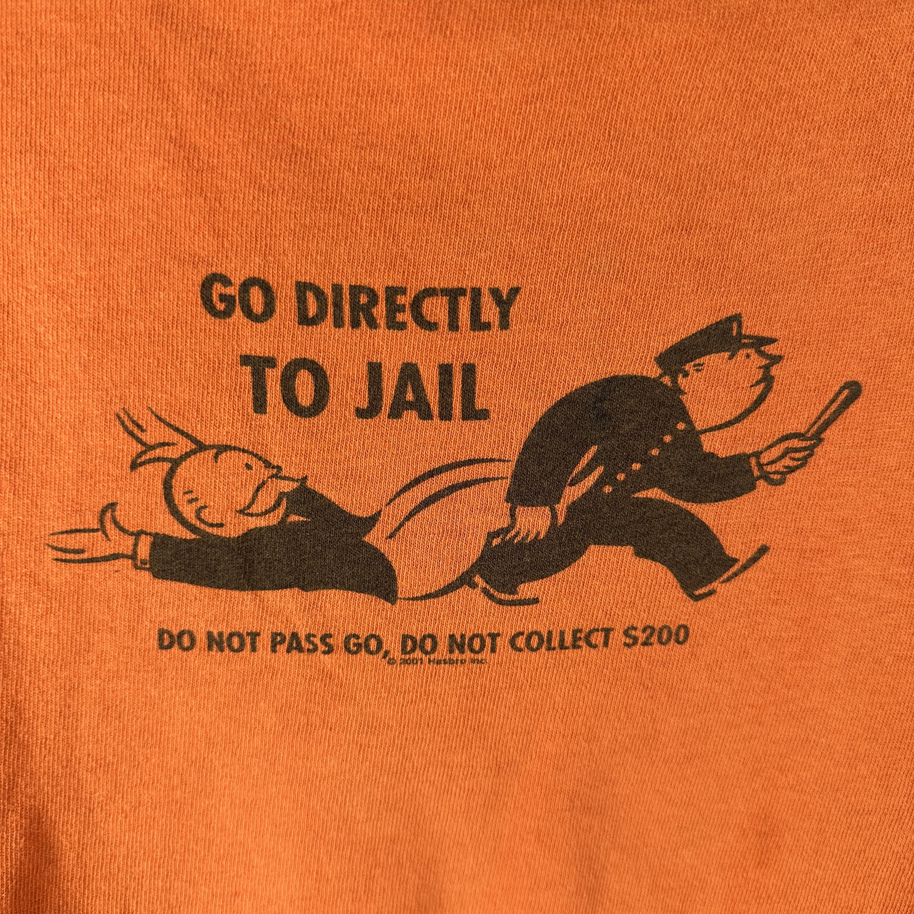 Vintage Vintage 2001 Monopoly Hasbro Go Directly to Jail Promo Tee Size US XL / EU 56 / 4 - 2 Thumbnail