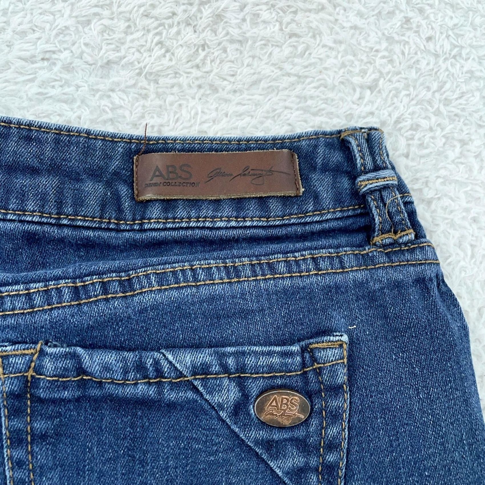 Vintage ABS by Allen Schwartz Capri Jeans Womens 28 Blue Denim Skinny Stretch 5 Pocket Denim Jeans for Women Size 28" / US 6 / IT 42 - 5 Thumbnail