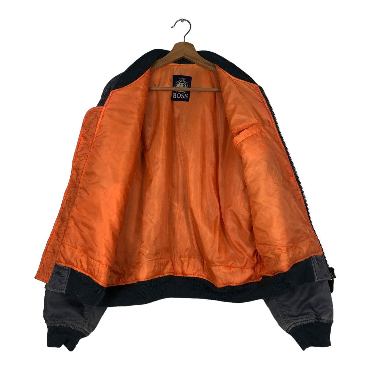 Japanese Brand 🔥RIOT RIOT VINTAGE BOMBER JACKET FLY SUNTORY COFFEE BOSS Size US L / EU 52-54 / 3 - 13 Thumbnail
