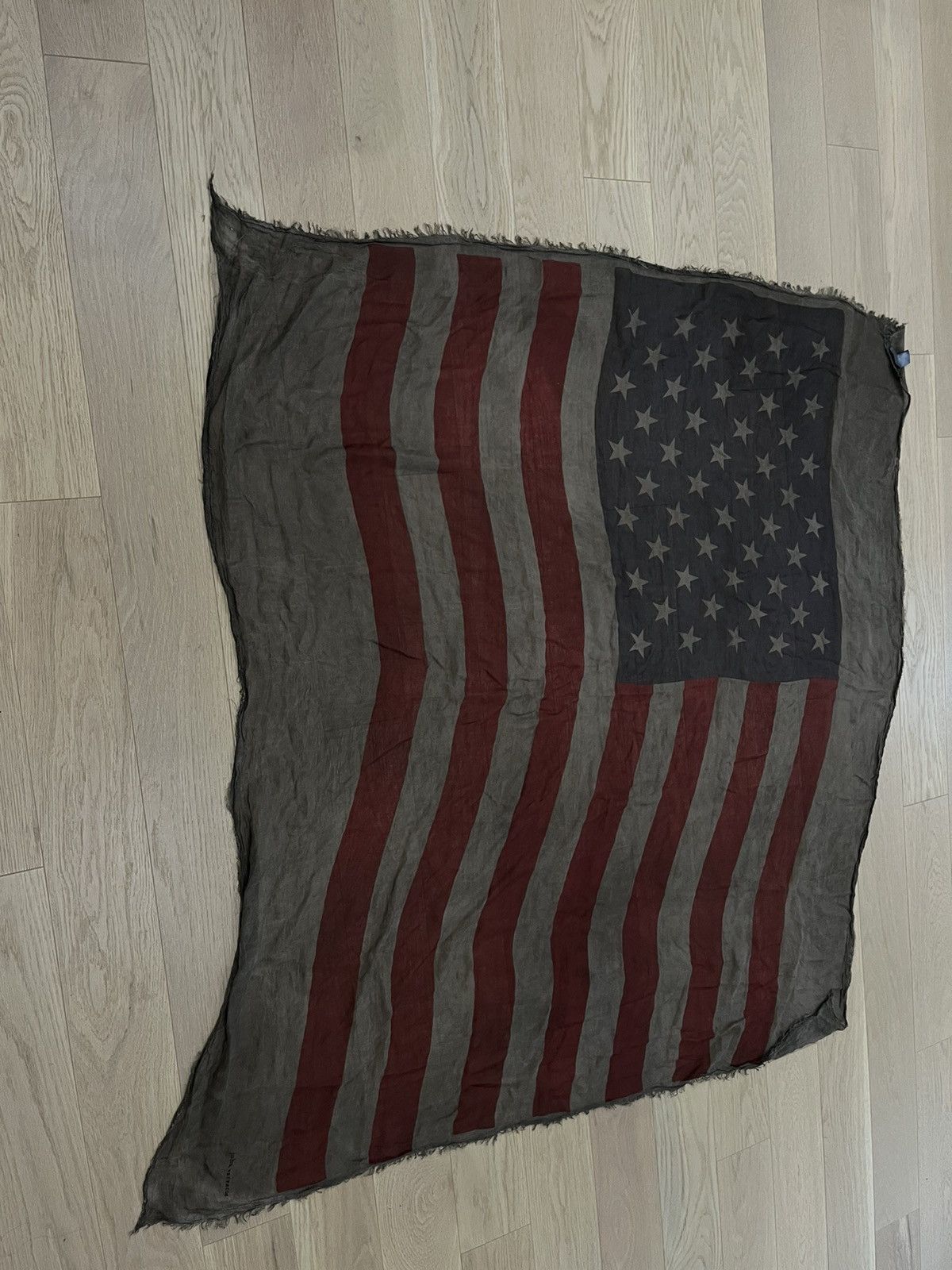 John Varvatos American flag scarf. Brown red. Size ONE SIZE - 5 Thumbnail