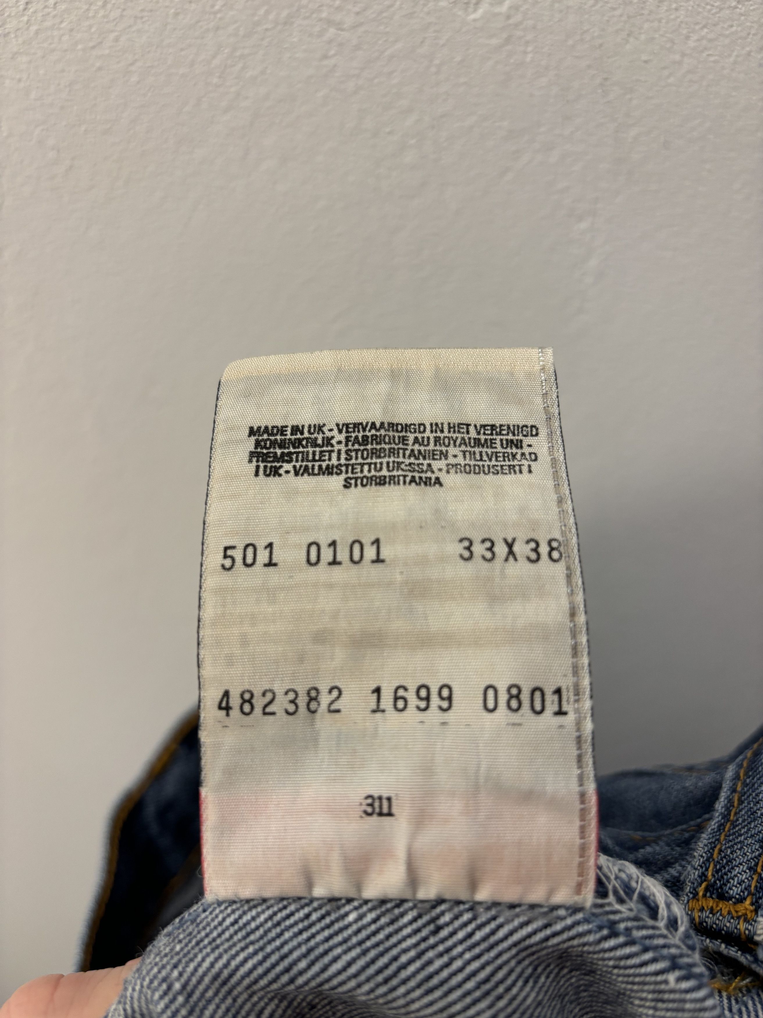 Levi's × Vintage Vintage 90s Levis 501 Jeans Size US 33 - 11 Thumbnail