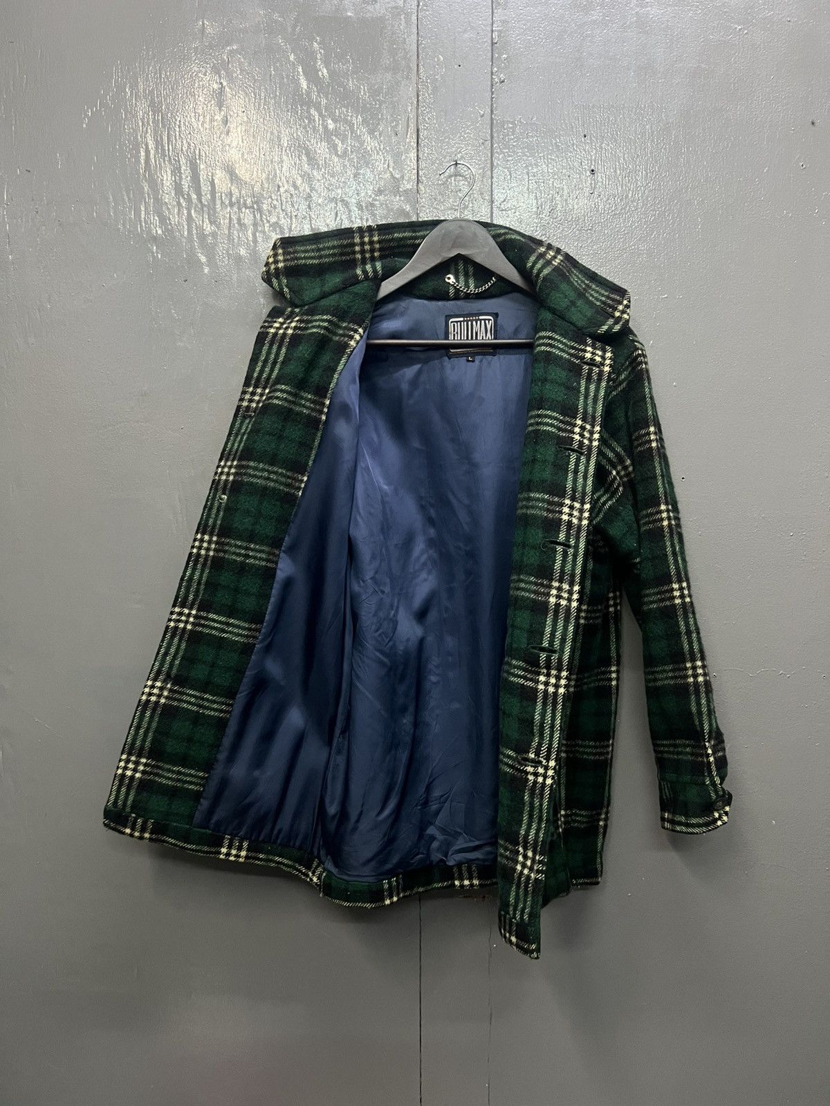 Vintage Vintage Bullmax Wool Plaid Tartan Jacket Size US L / EU 52-54 / 3 - 6 Thumbnail