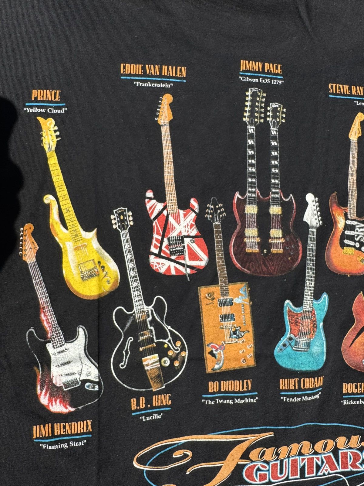 Band Tees × Vintage 1999 Kurt Cobain Famous Guitars Vintage 90’s Rock Band Shirt Size US L / EU 52-54 / 3 - 5 Thumbnail
