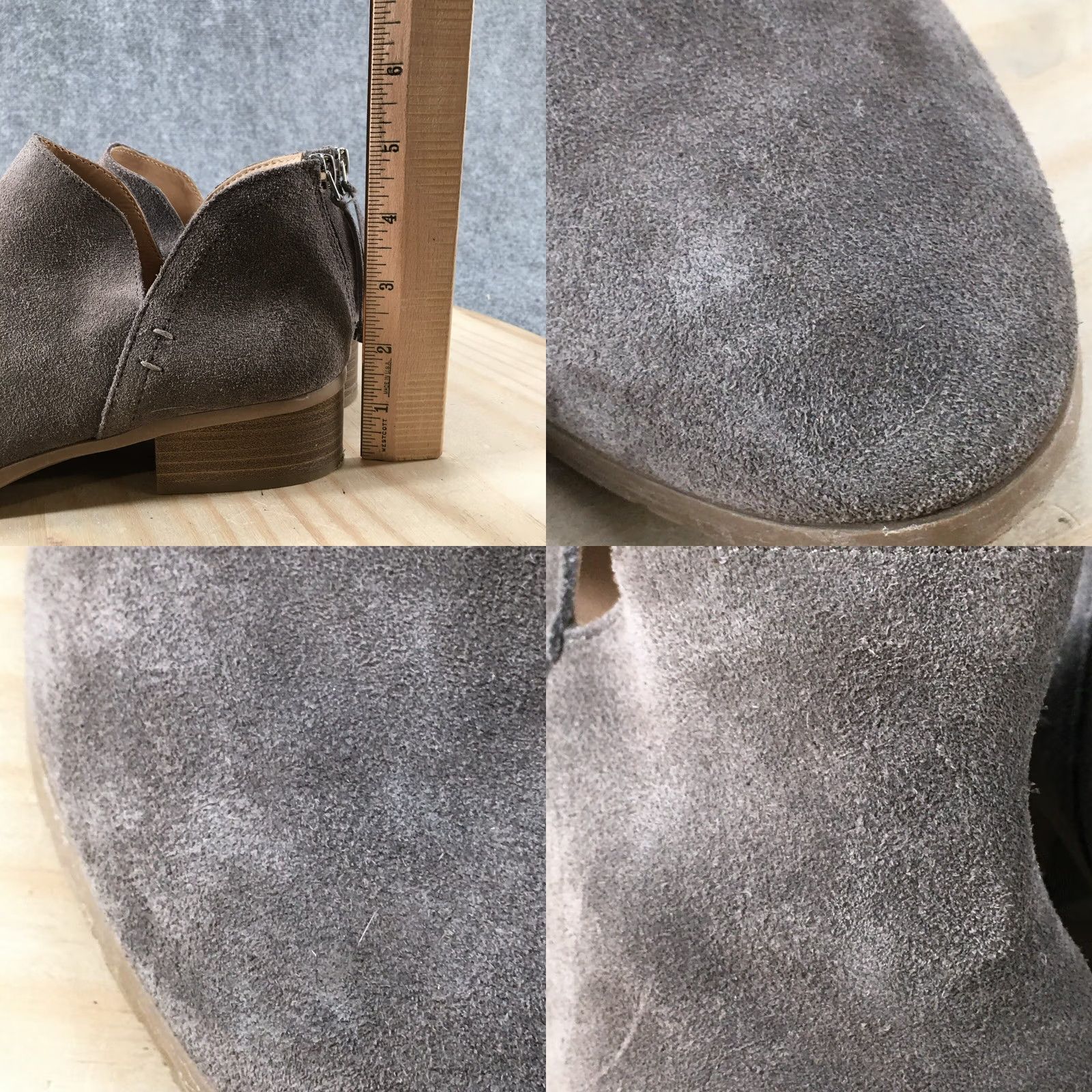 Vintage Reaction Kenneth Cole Boots Womens 8 Side Skip Ankle Booties Beige Leather Zip Size US 8 / IT 38 - 9 Thumbnail