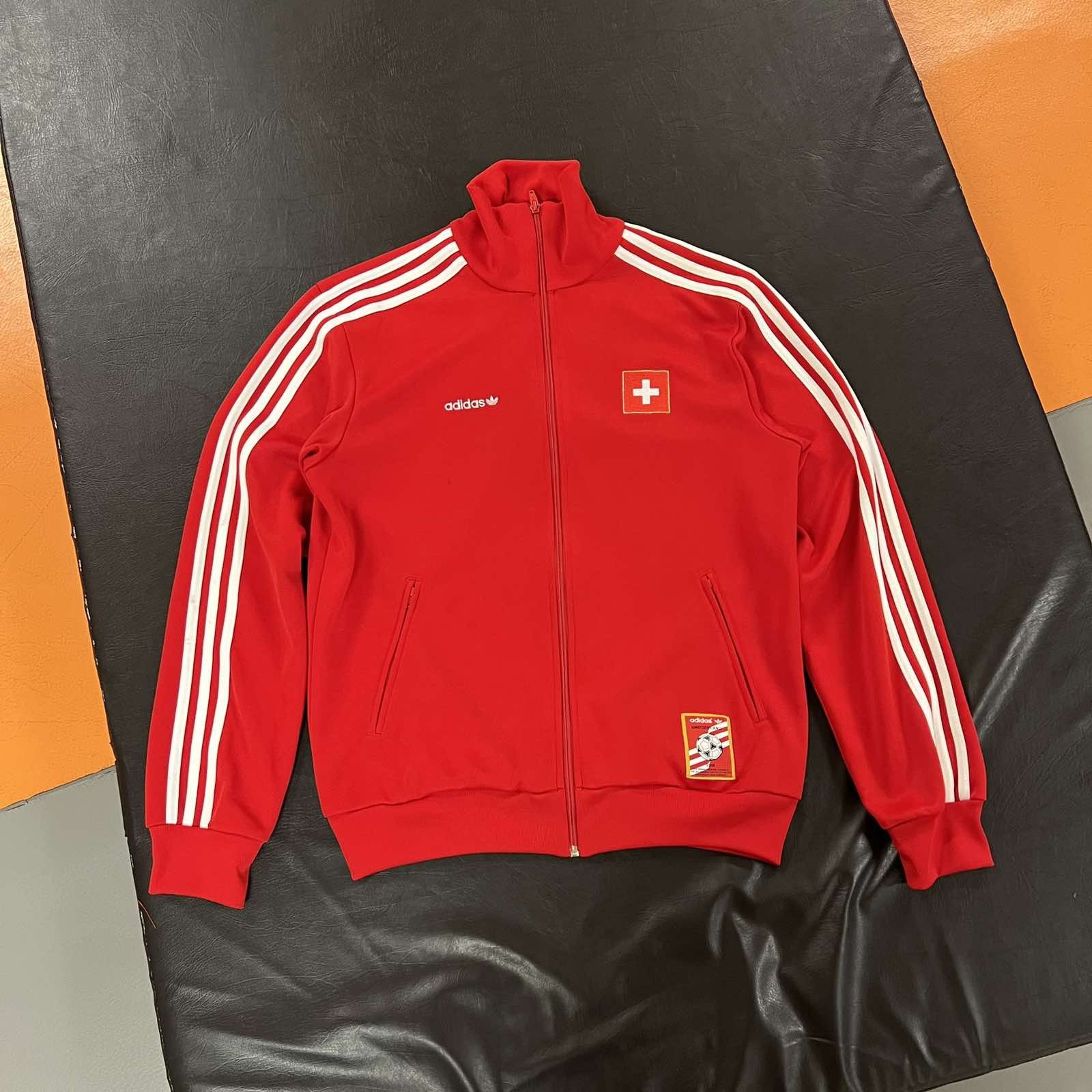 Adidas × Vintage Adidas Euro 2008 Swiss Switzerland Track jacket Size L Size US L / EU 52-54 / 3 - 1 Thumbnail