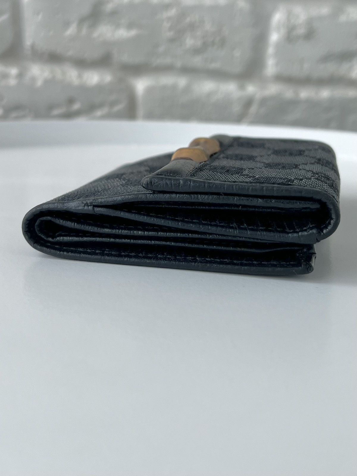 Gucci Gucci GG Monogram Bamboo Canvas/Leather Wallet Size ONE SIZE - 7 Thumbnail
