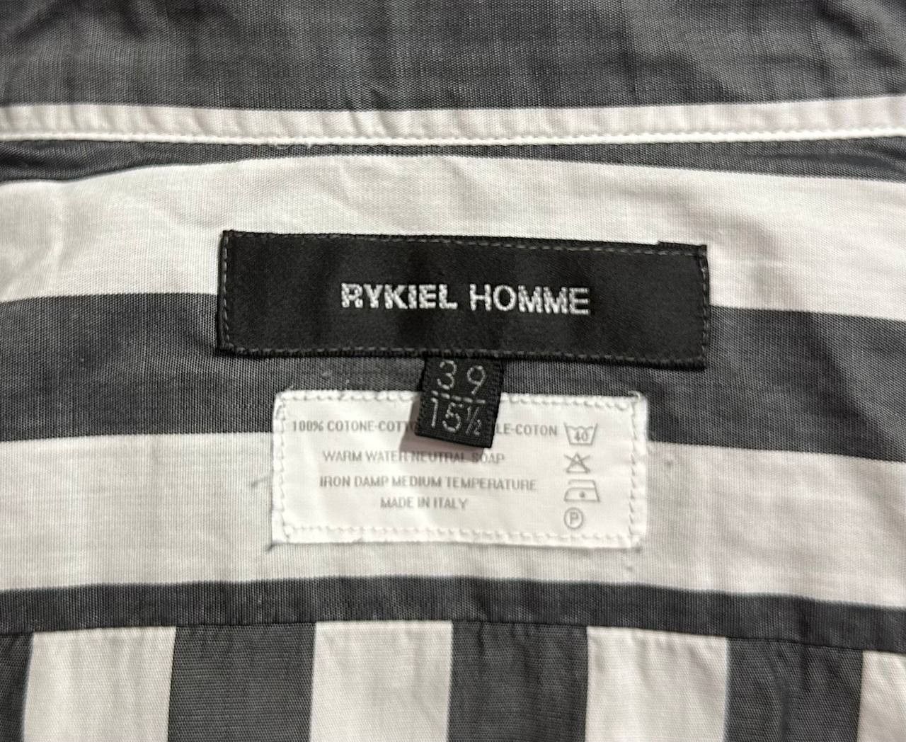 Sonia Rykiel Sonia Rykiel Homme mens striped shirt 39/15.5 made in Italy Size US M / EU 48-50 / 2 - 7 Thumbnail