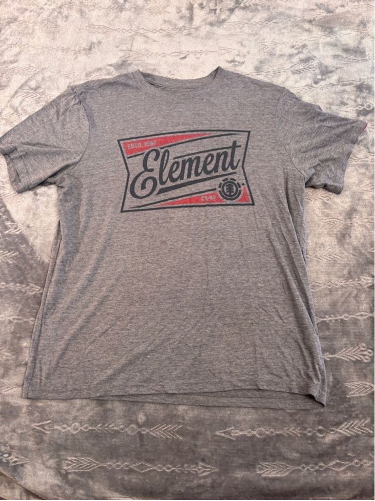 Element Men's Element T-shirt Size M Gray Size US M / EU 48-50 / 2 - 2 Thumbnail