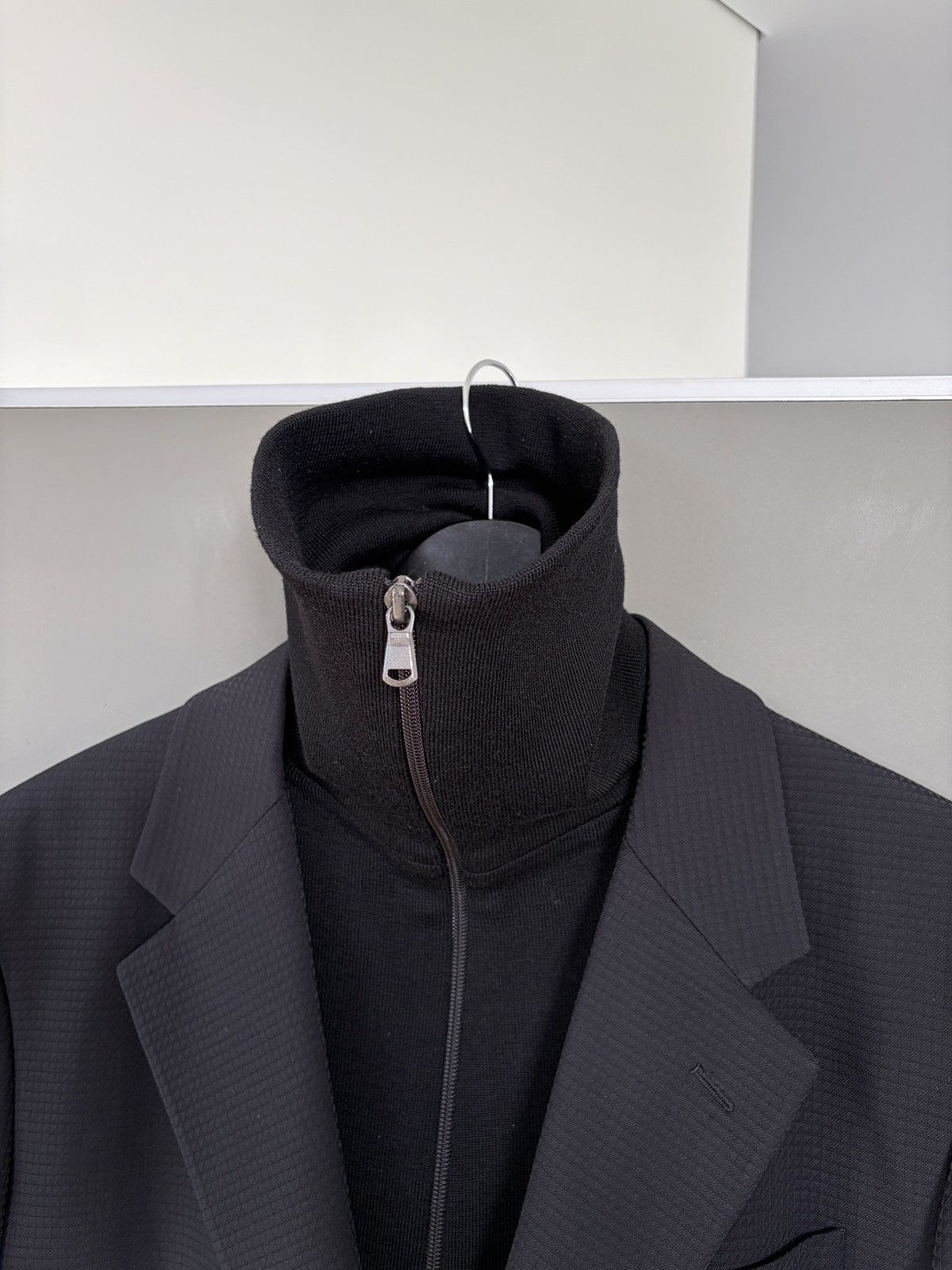 Emporio Armani Emporio Armani Brad Line Wool Blazer With Sweater Collar Size US M / EU 48-50 / 2 - 5 Thumbnail