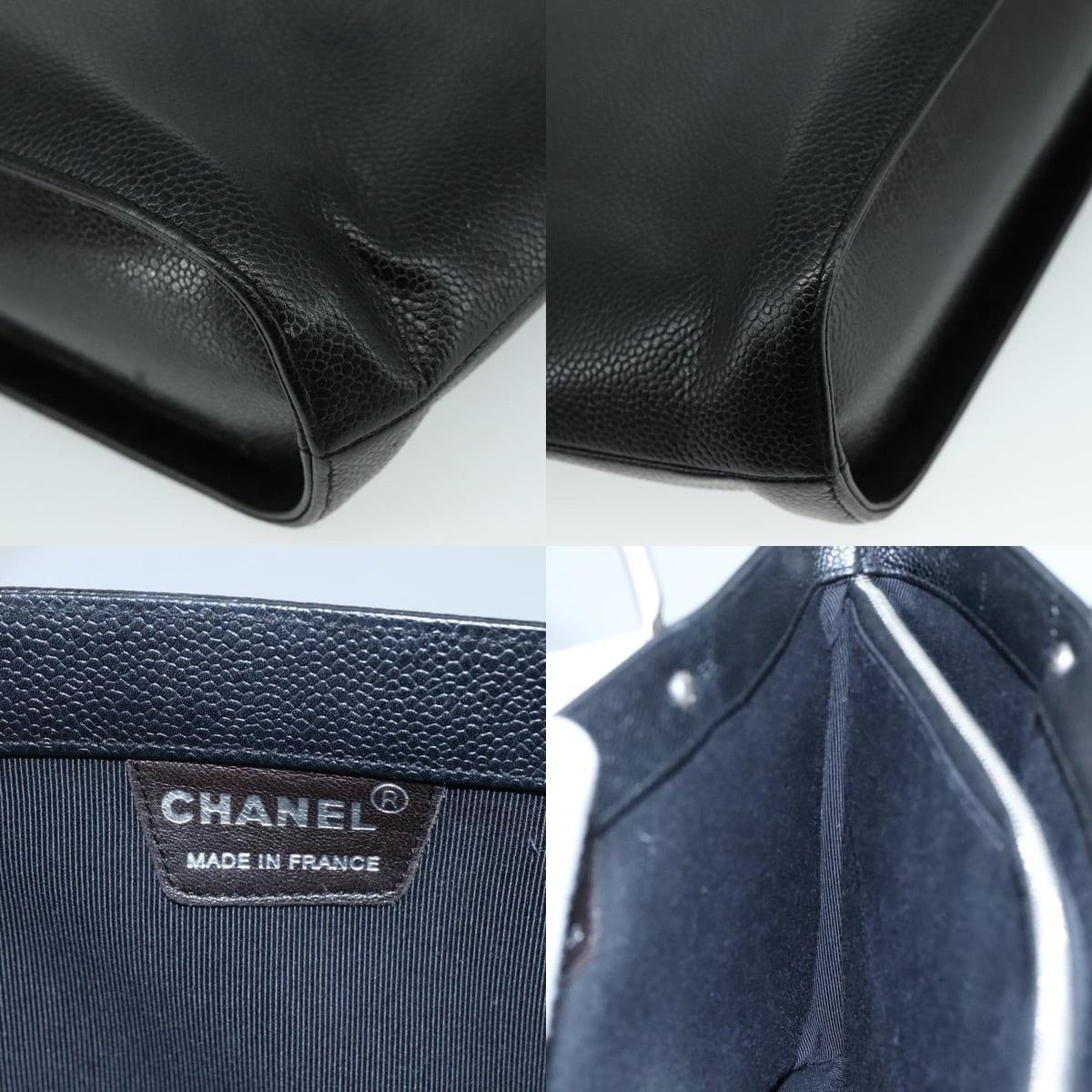 Chanel Chanel Caviar Skin Black CC Handbag Size ONE SIZE - 6 Thumbnail