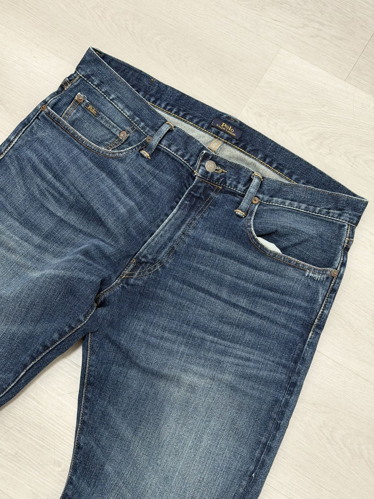 Polo Ralph Lauren Polo Ralph Lauren The Hampton Relaxed Straight Jeans 34x32 Size US 34 / EU 50 - 6 Thumbnail
