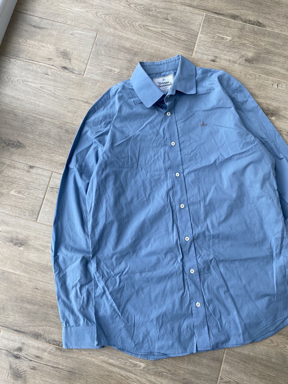 Vivienne Westwood Vivienne Westwood Metal Logo Shirt Size US L / EU 52-54 / 3 - 3 Thumbnail