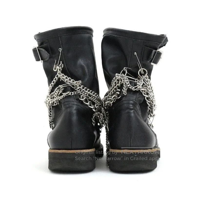 Rei Kawakubo Comme des Garcons Tricot Chain Engineer Boots. Size US 7 / IT 37 - 2 Thumbnail