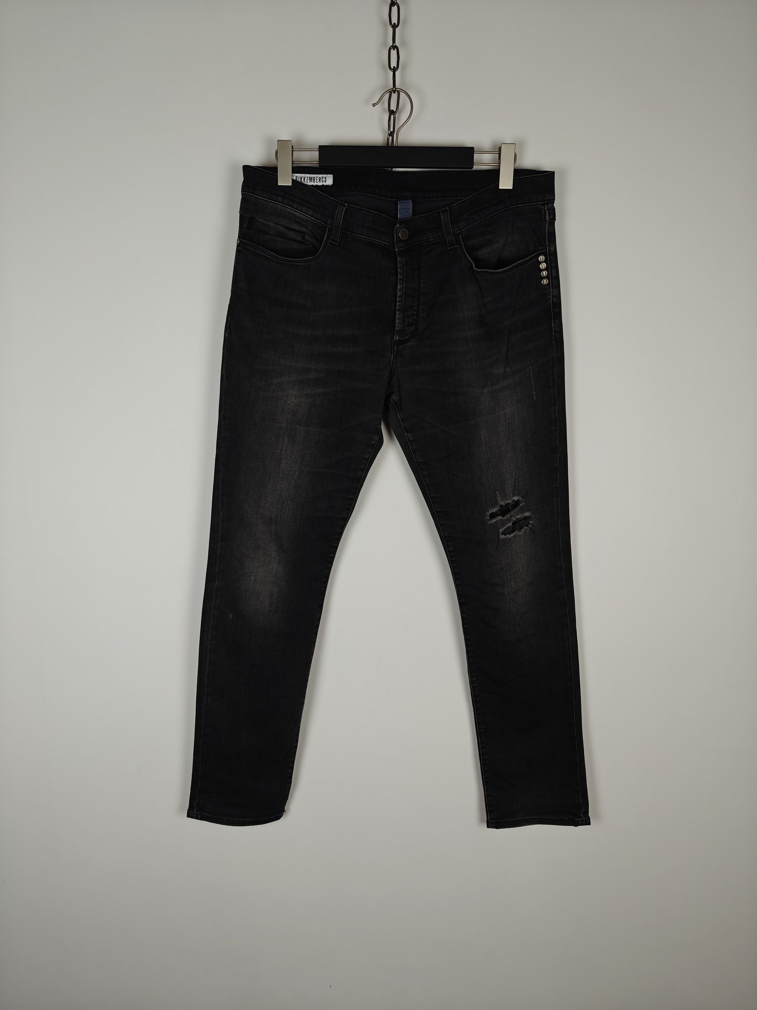 Dirk Bikkembergs Bikkembergs Denim Jeans Pants Gray Slim Fit size 36x33 Size US 36 / EU 52 - 1 Thumbnail