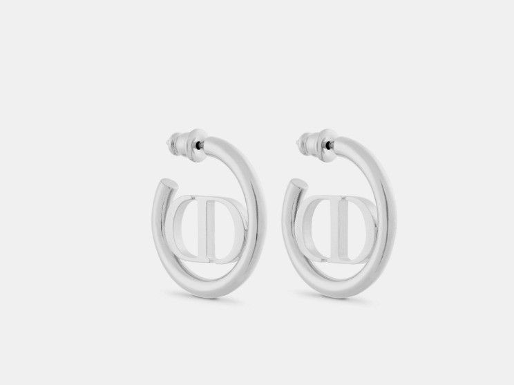 Dior o1w1db10325 Size: OS / E2050 30 Montaigne Earrings in Silver Size ONE SIZE - 1 Thumbnail