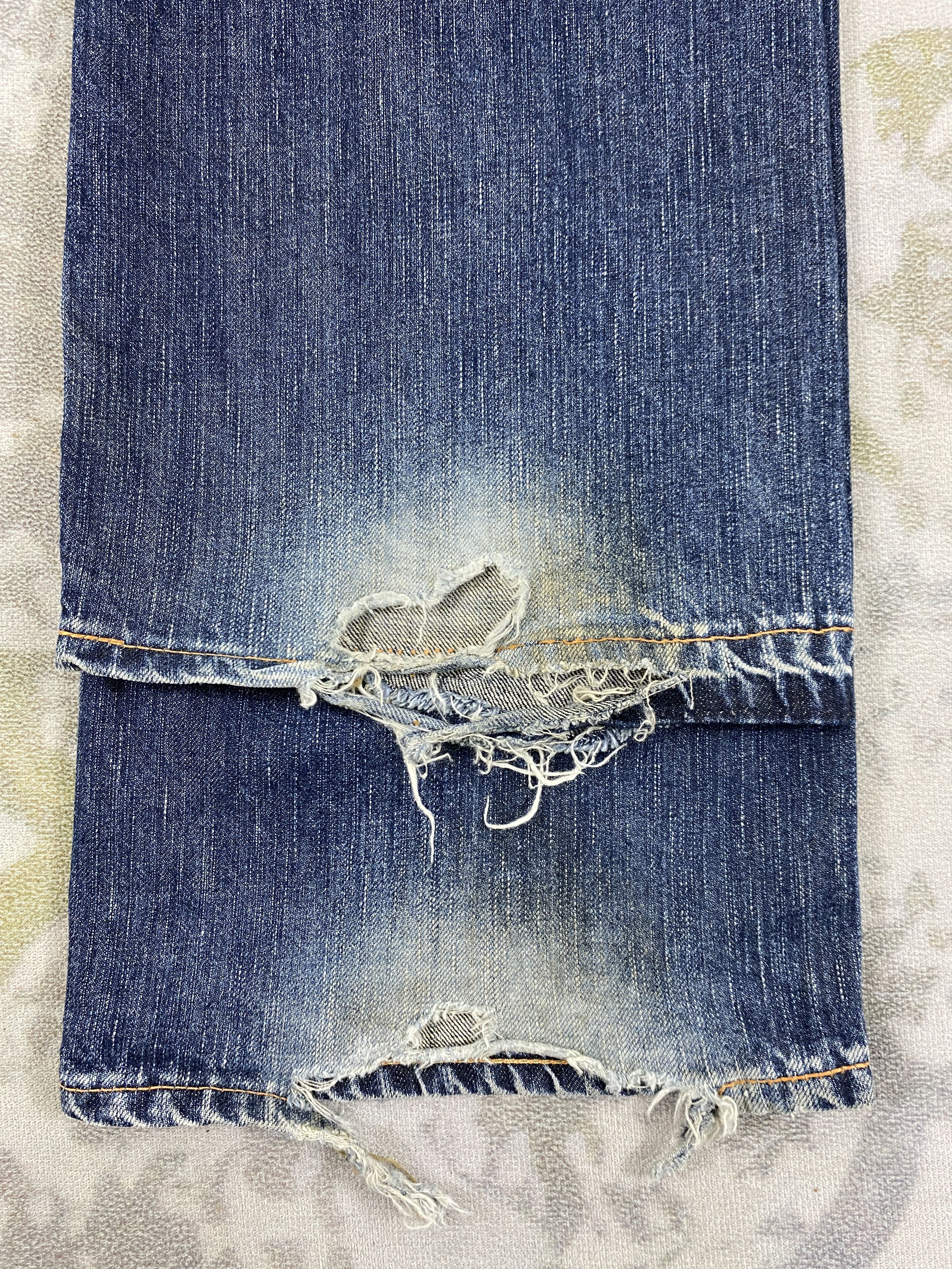 Hysteric Glamour Distressed Vintage Edwin Flare Jeans 33x32 Denim- JN3585 Size US 33 - 12 Thumbnail