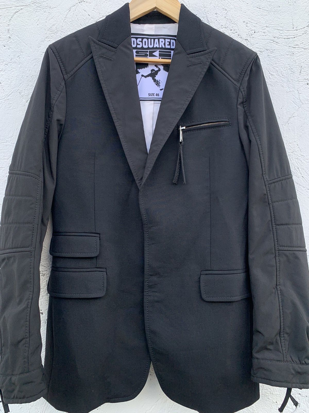 Dsquared2 Hybrid Moto Blazer Size 46R - 3 Thumbnail