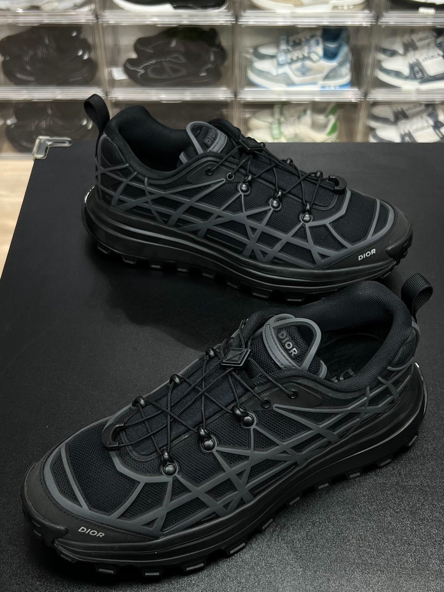 Dior Dior Printed Plaid Black Lowtop Sneakers 10 Men Size US 10 / EU 43 - 1 Thumbnail