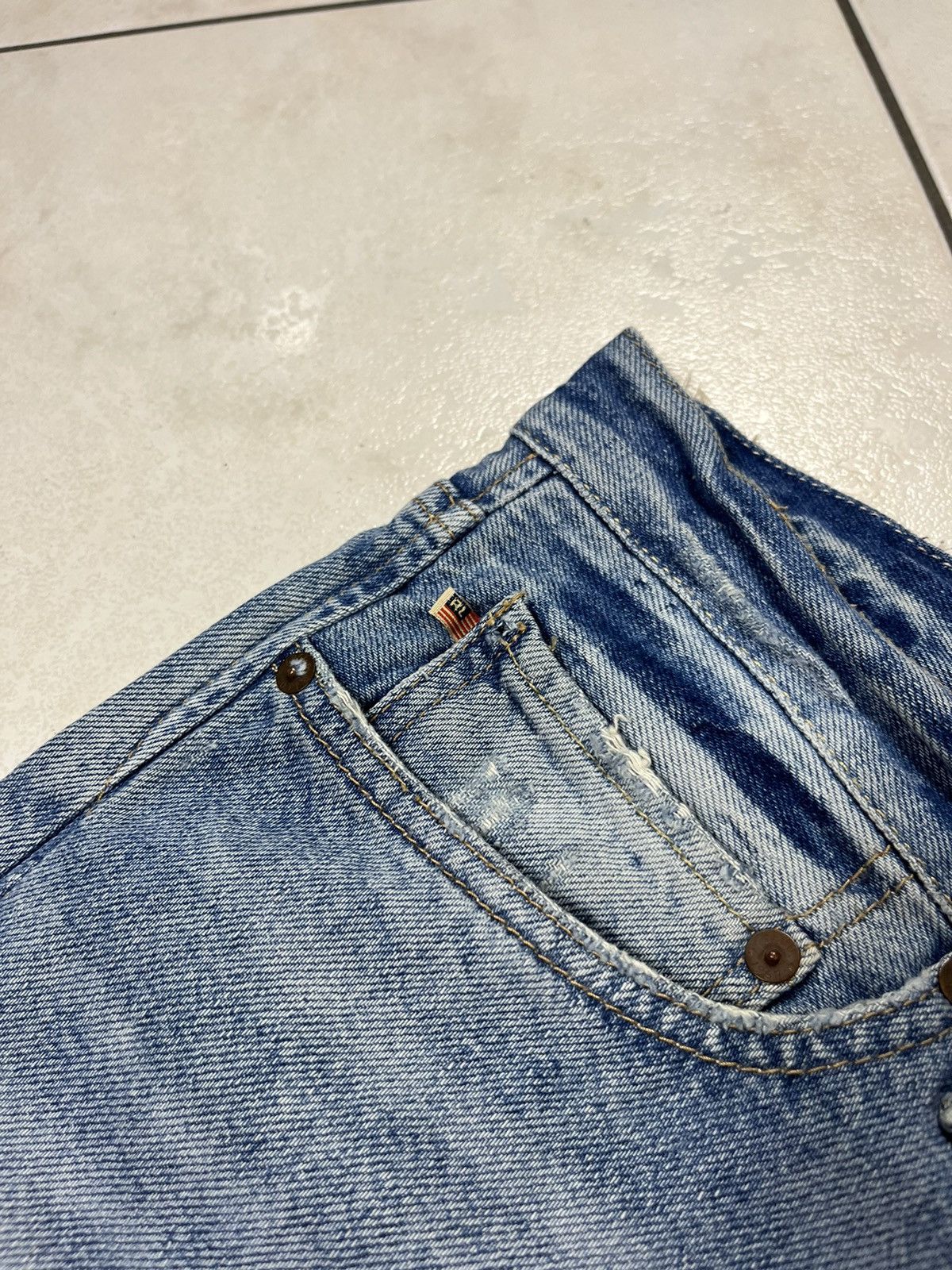 Ralph Lauren × Vintage Ralph Lauren distressed denim pants jeans y2k washed Size US 36 / EU 52 - 11 Thumbnail