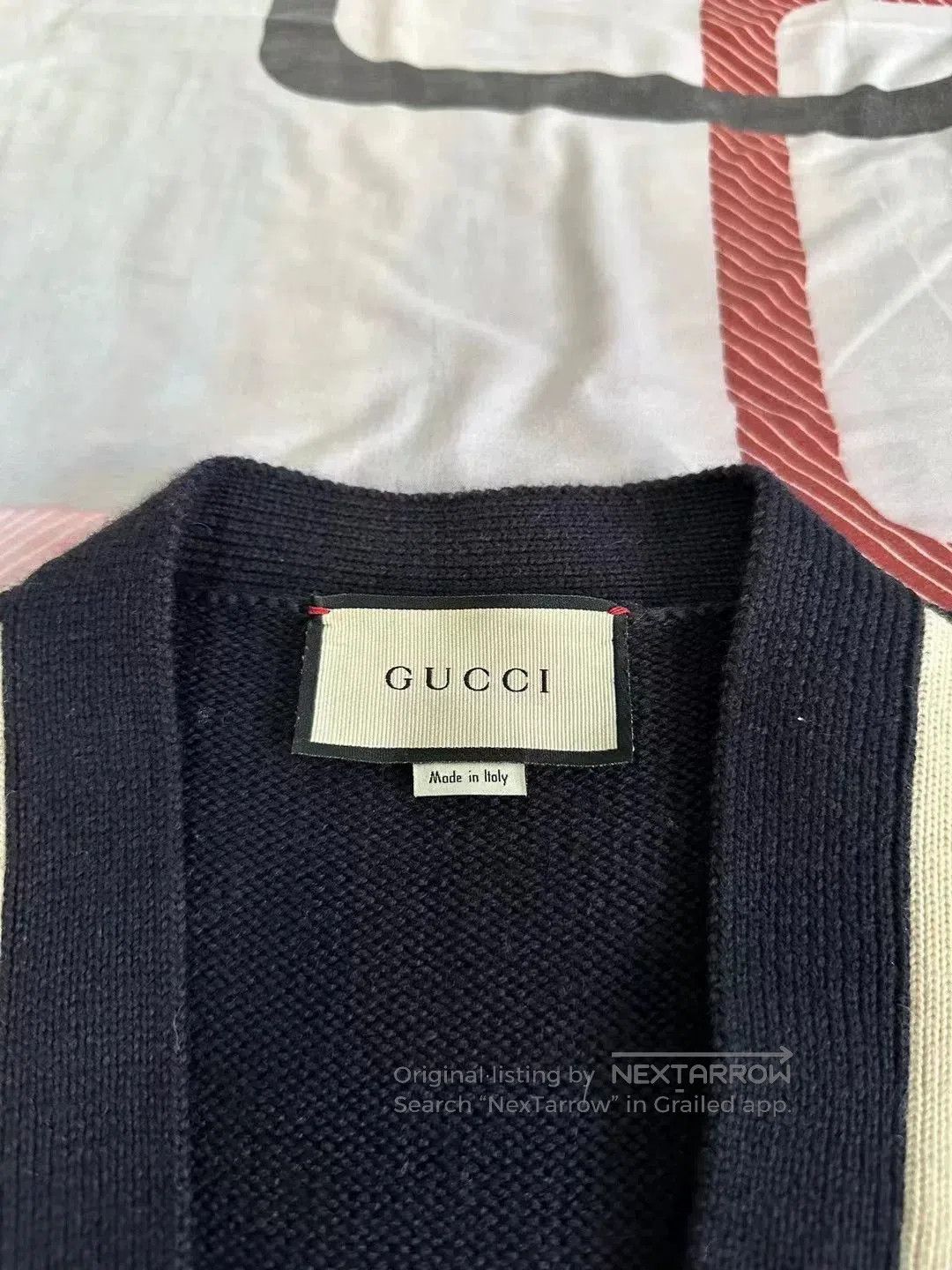 Gucci gucci anchor emblem cardigan in navy. Size US XS / EU 42 / 0 - 2 Thumbnail