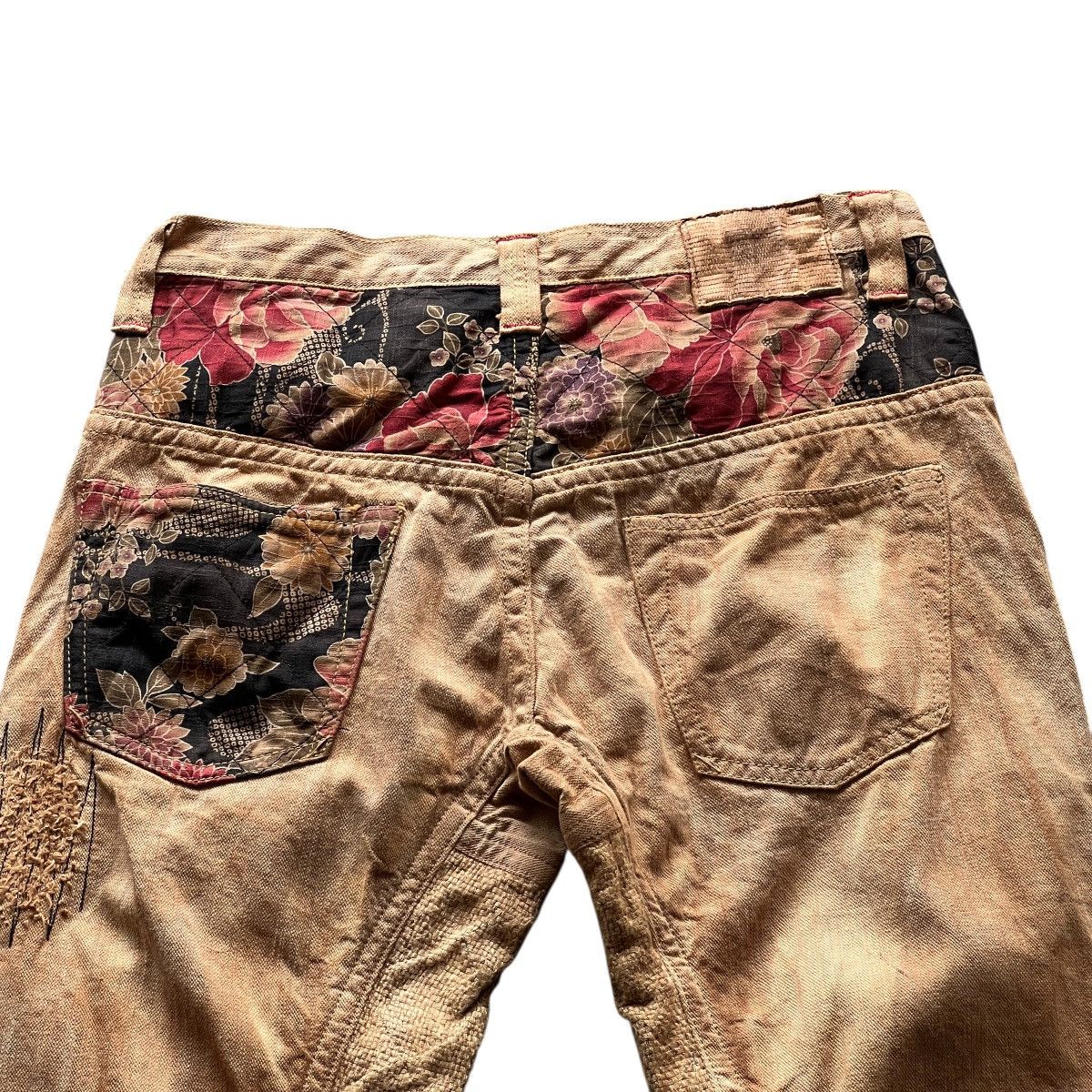 Mizra Jeans Kyoto 🔥 Mizra Jeans Kyoto deconstructed patchwork floral boro Size US 32 / EU 48 - 11 Thumbnail
