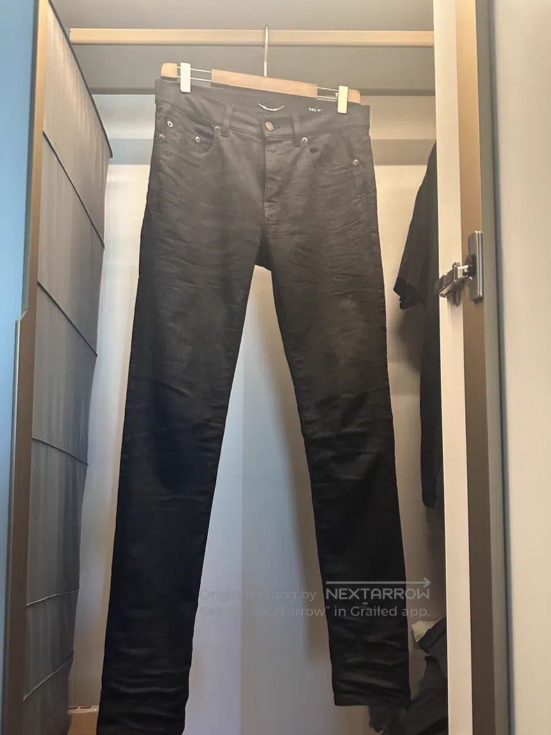 Saint Laurent Paris Saint Laurent Paris Waxed Denim Jeans Size US 30 / EU 46 - 1 Thumbnail