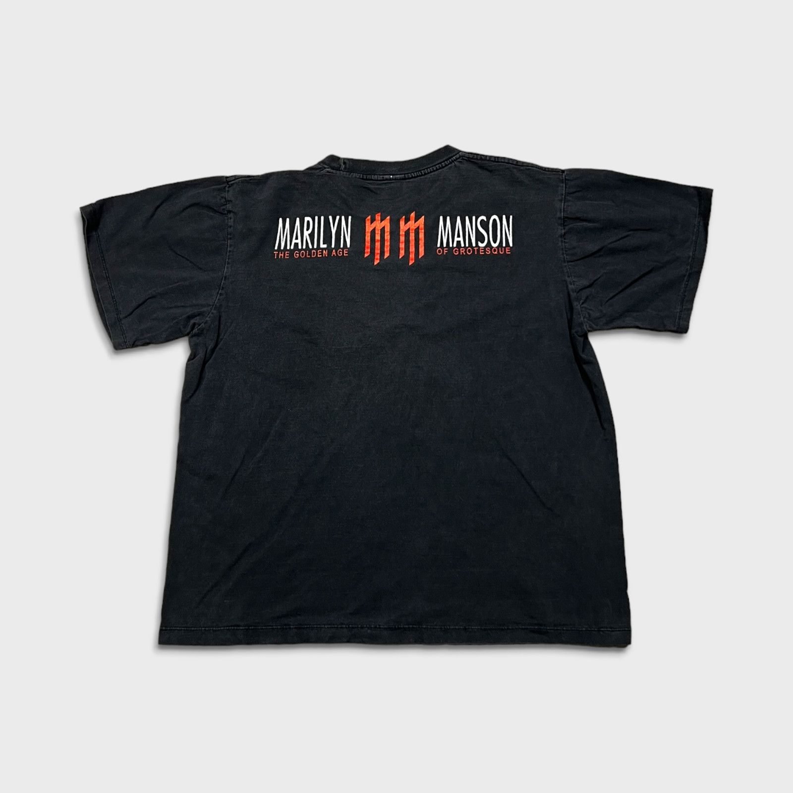 Band Tees × Marilyn Manson × Vintage 2003 Marilyn Mason T Shirt The Golden Age of Grotesque Band Size US M / EU 48-50 / 2 - 5 Thumbnail