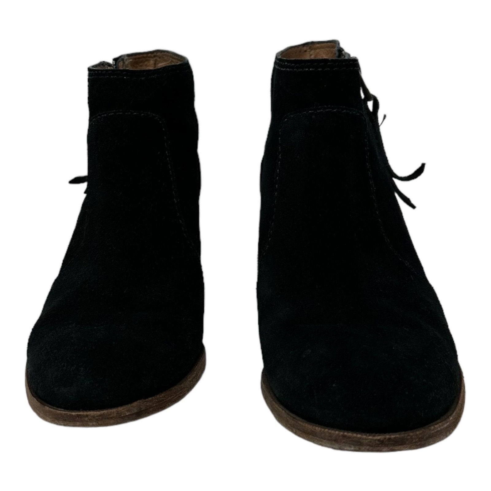 Madewell Madewell black suede block heel ankle boots size 10 Size US 10 / IT 40 - 2 Thumbnail