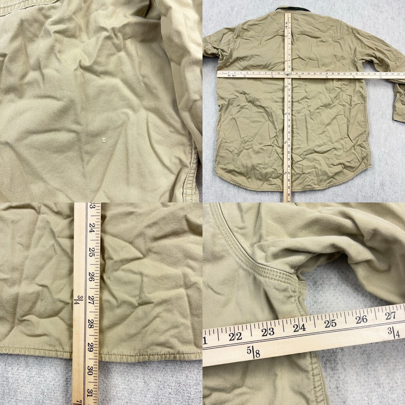 Vintage LL Bean Shacket Men L Brown Twill Lined Shirt Jacket Work Camp Shirt Jacket Vintage? No Size US L / EU 52-54 / 3 - 8 Thumbnail