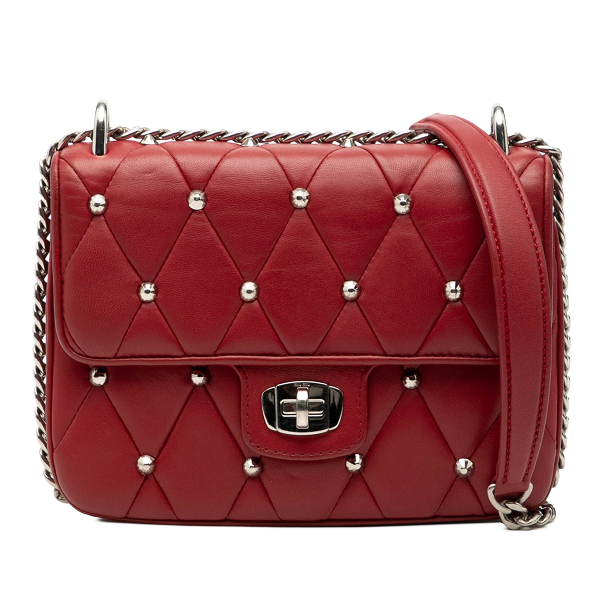 Miu Miu Miu Miu Studded Matelasse Leather Crossbody Size ONE SIZE - 1 Thumbnail