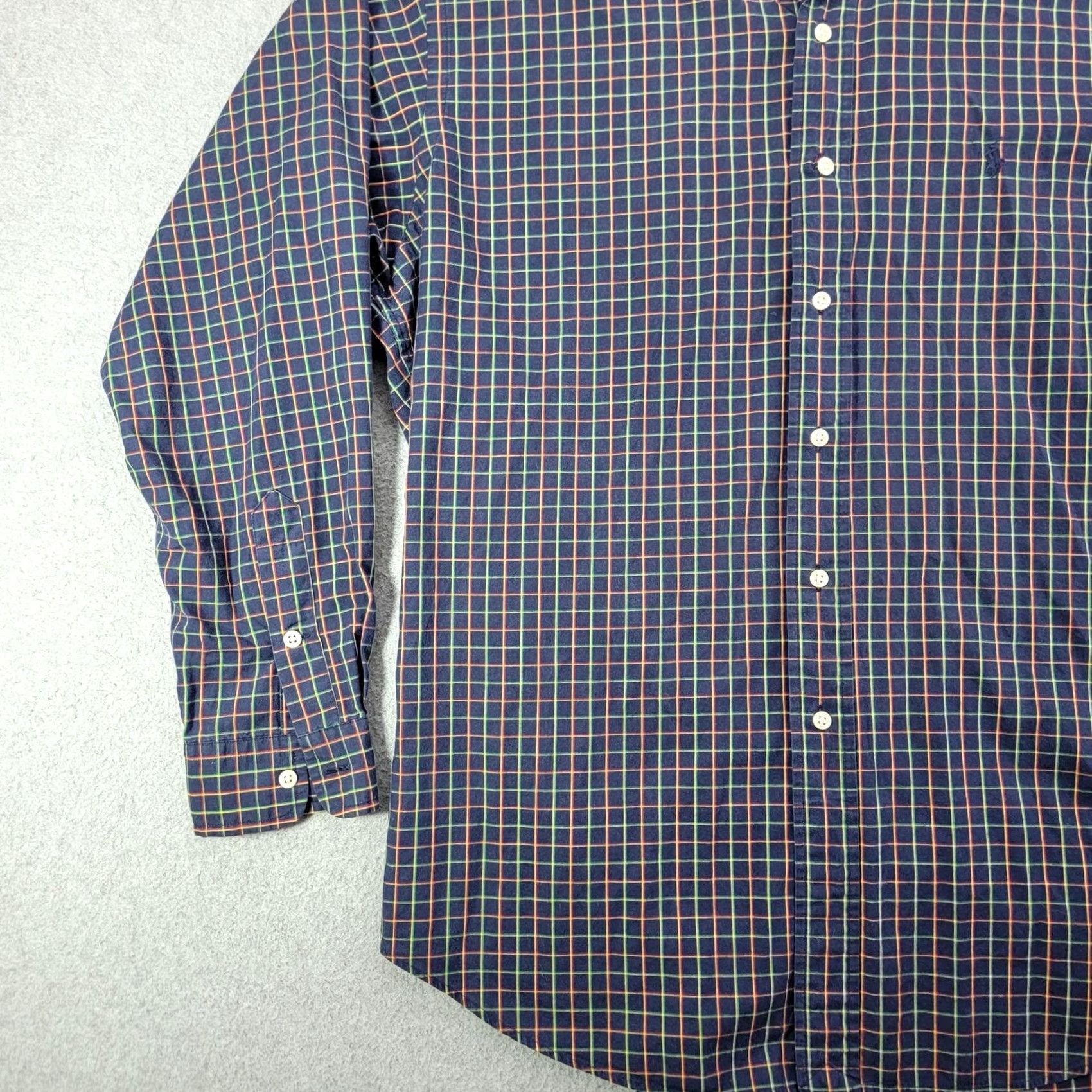 Ralph Lauren Ralph Lauren Shirt Mens Large Blue Check Long Sleeve Button Down Blake Cotton Size US L / EU 52-54 / 3 - 4 Thumbnail