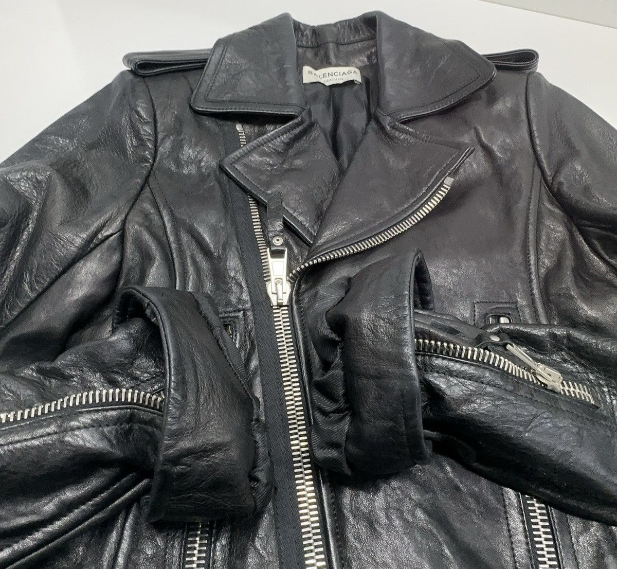 Balenciaga Balenciaga leather motorcycle jacket Size XS / US 0-2 / IT 36-38 - 5 Thumbnail