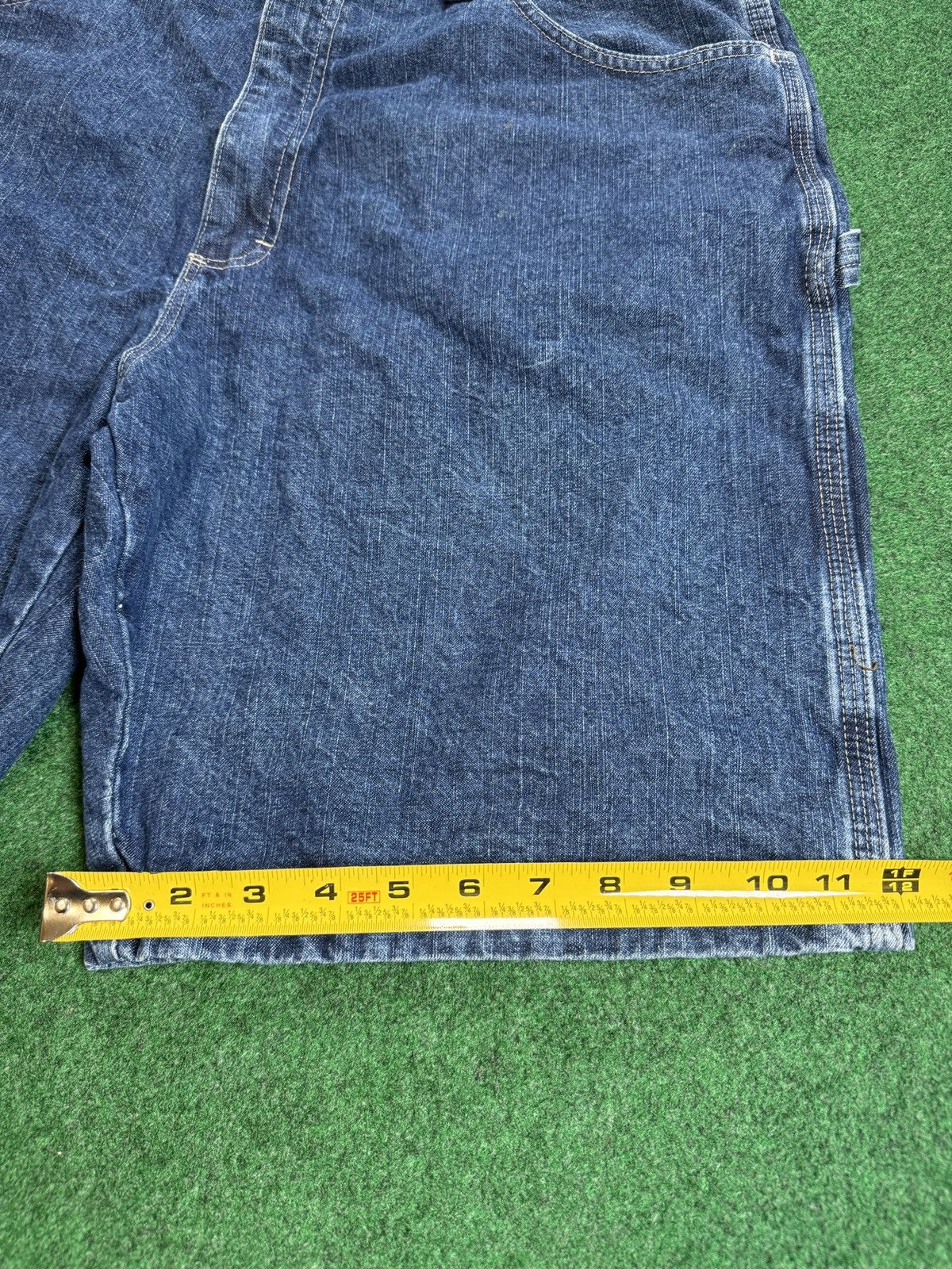 Wrangler Y2K Carpenter Baggy Jort Hip Hop Skater Grunge Denim Shorts Size US 38 / EU 54 - 6 Thumbnail