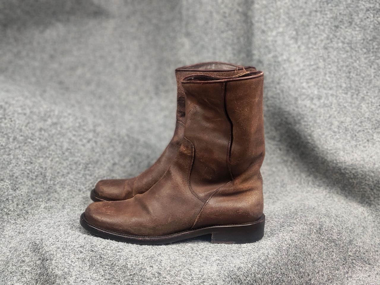 Daniele Alessandrini Alessandrini Vintage Brown Leather Boots Zip Carol Styl Rick Size US 9 / EU 42 - 7 Thumbnail