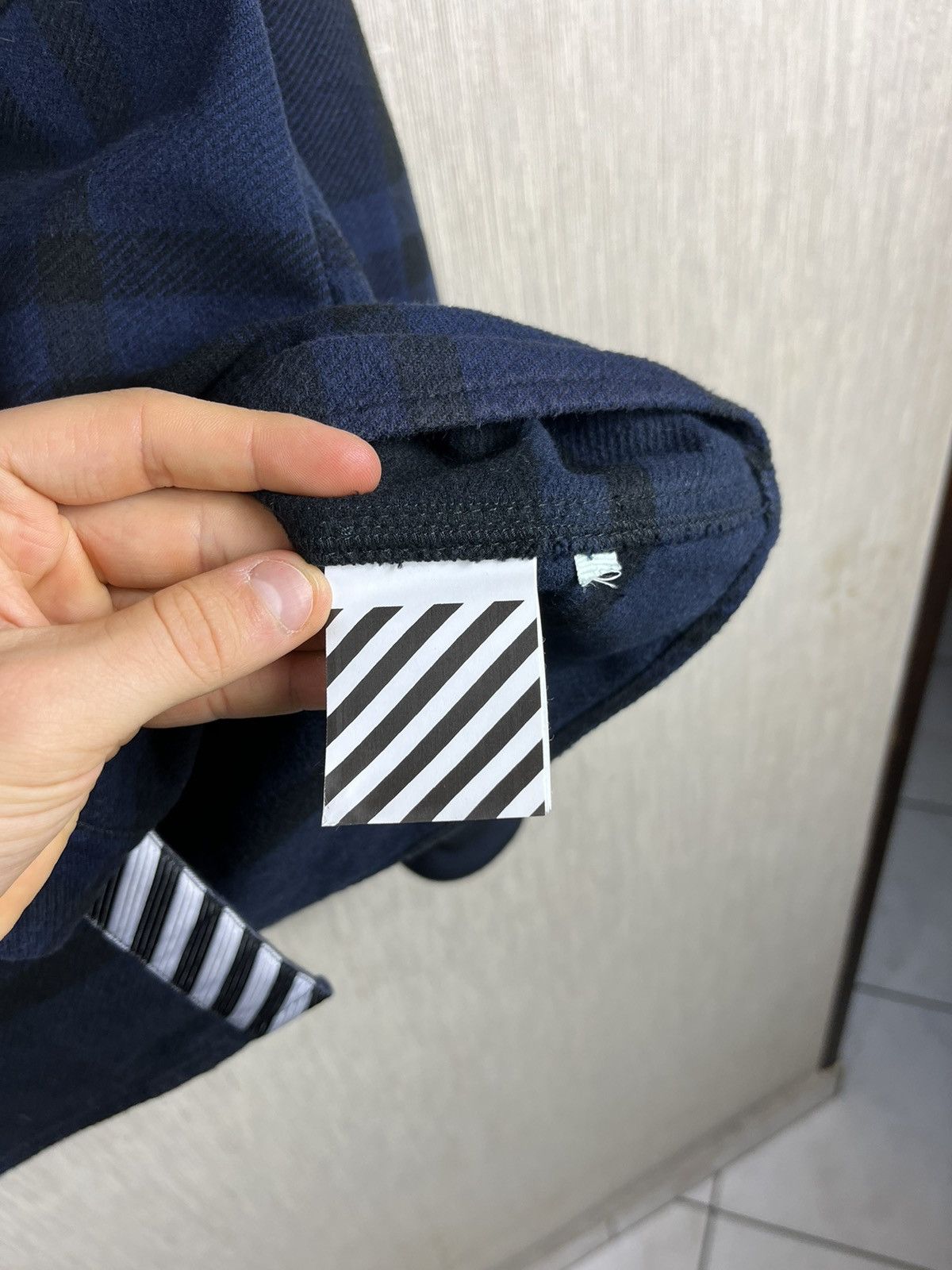 Off-White Off-White Virgil Abloh flannel shirt jacket arrows pink logo Size US S / EU 44-46 / 1 - 17 Thumbnail