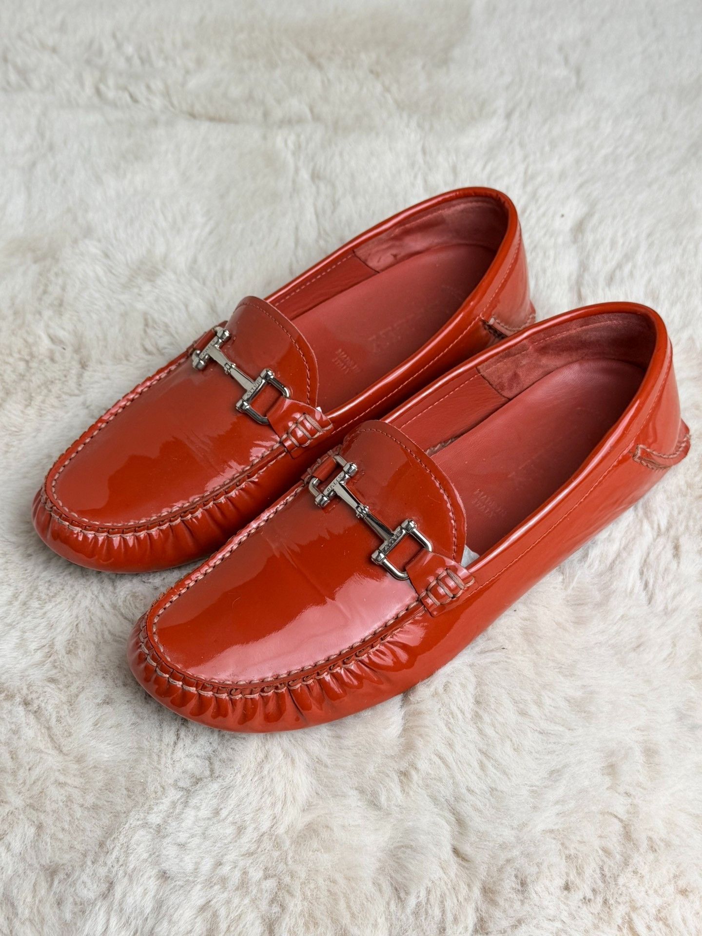 Bally Bally Patent Orange Lowtop Sneakers us_6-5 Women Size US 6.5 / IT 36.5 - 1 Thumbnail