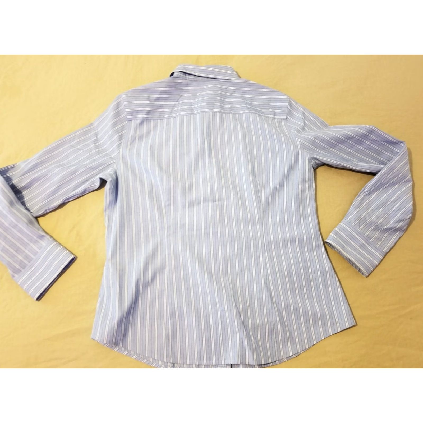 Talbots Womens Talbots Plaid Dress Shirt 8 Blue Button Cotton Blouse Size M / US 6-8 / IT 42-44 - 6 Thumbnail