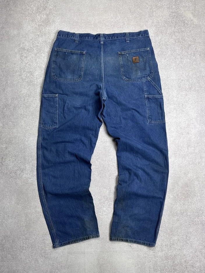 Carhartt × Vintage Vintage Carhartt Baggy Dungaree Denim Jeans Y2K 38 Size US 38 / EU 54 - 1 Thumbnail