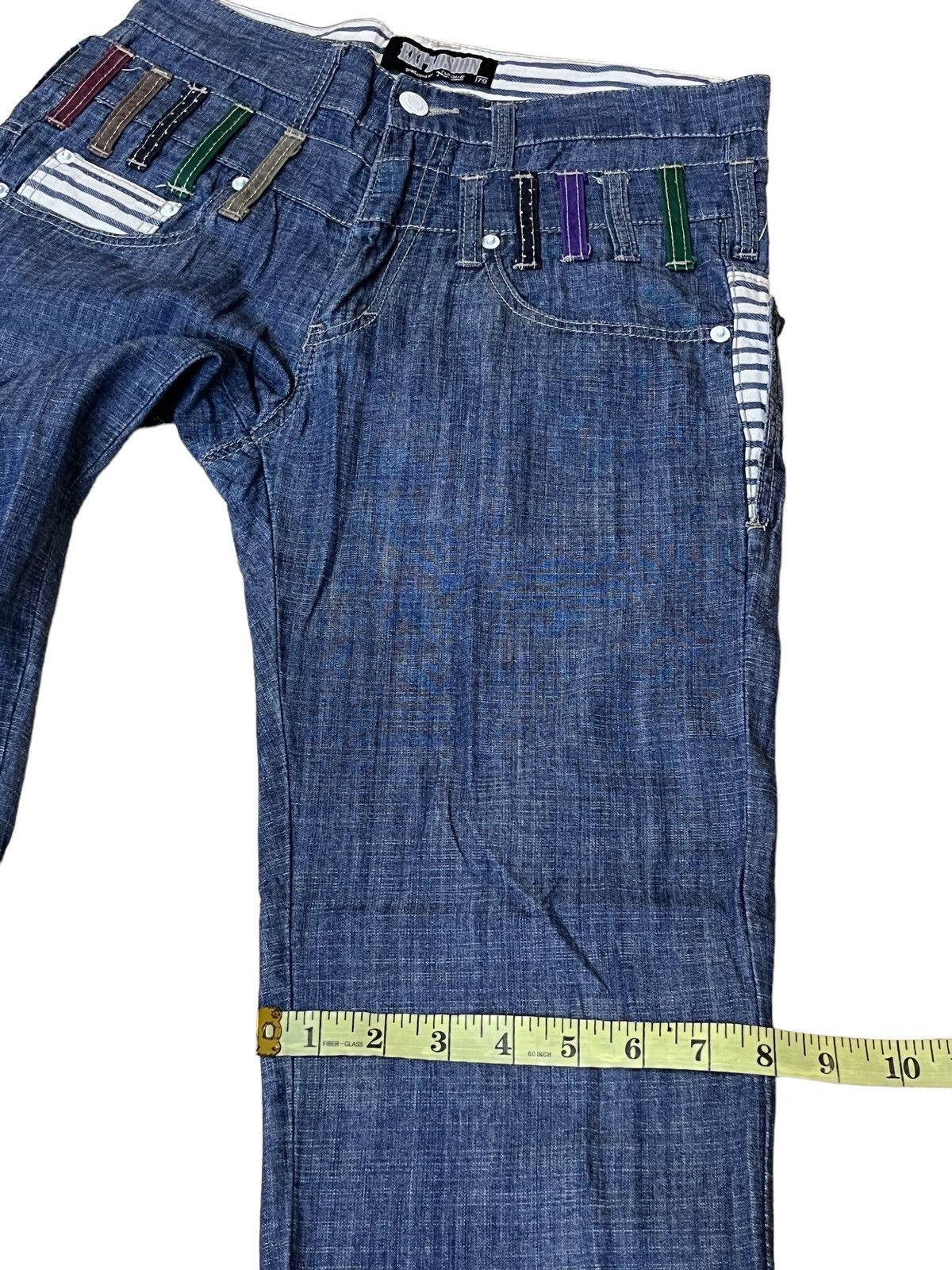 Japanese Brand SICK Y2K JAPANESE EXPLOSION BY NYLAUS DOUBLE WAIST JEANS Size US 30 / EU 46 - 13 Thumbnail