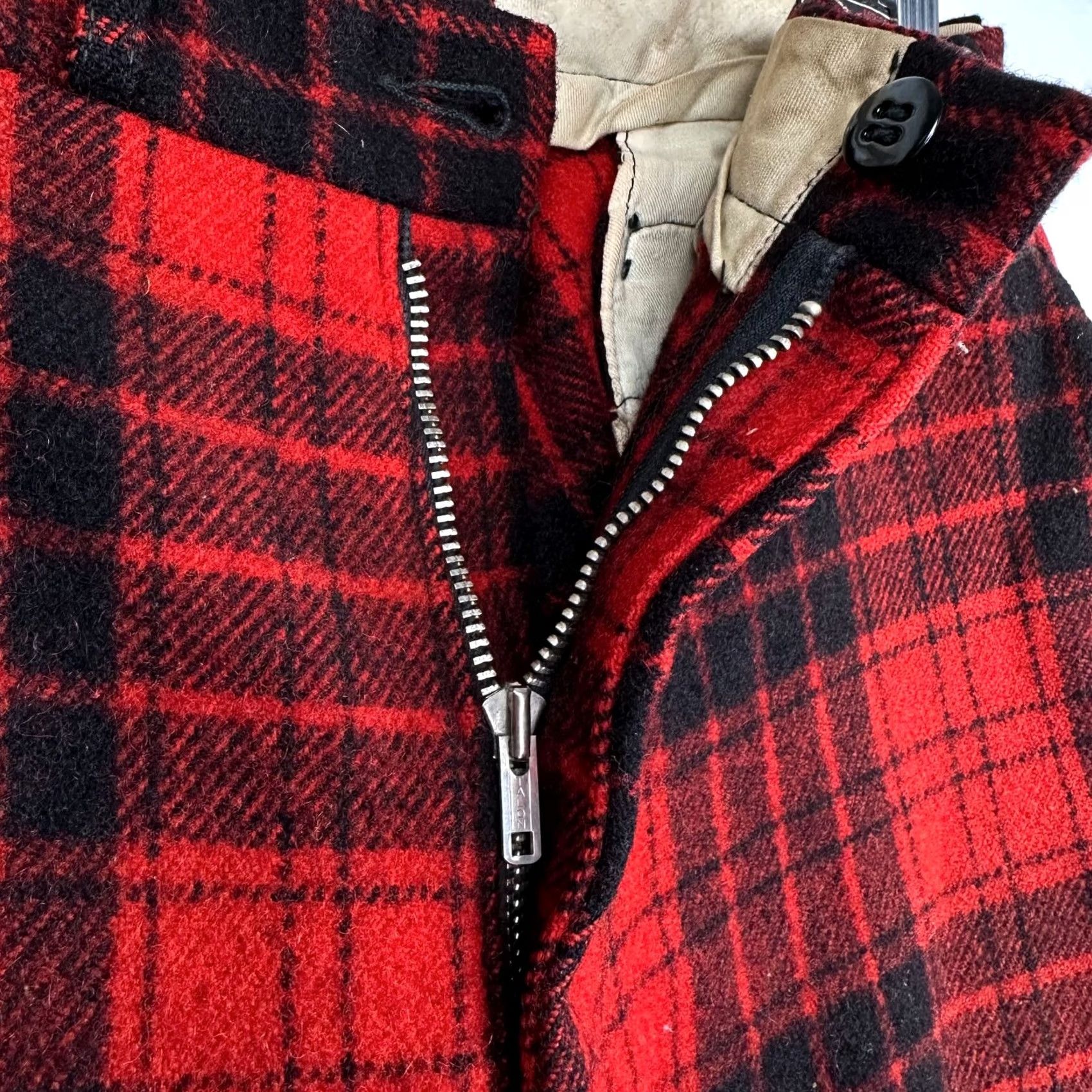 Vintage VINTAGE Woolrich Pants Hunter Plaid Wool 32x30 Cuffed Men Red Wool 32 Regular Mens Size US 32 / EU 48 - 5 Thumbnail