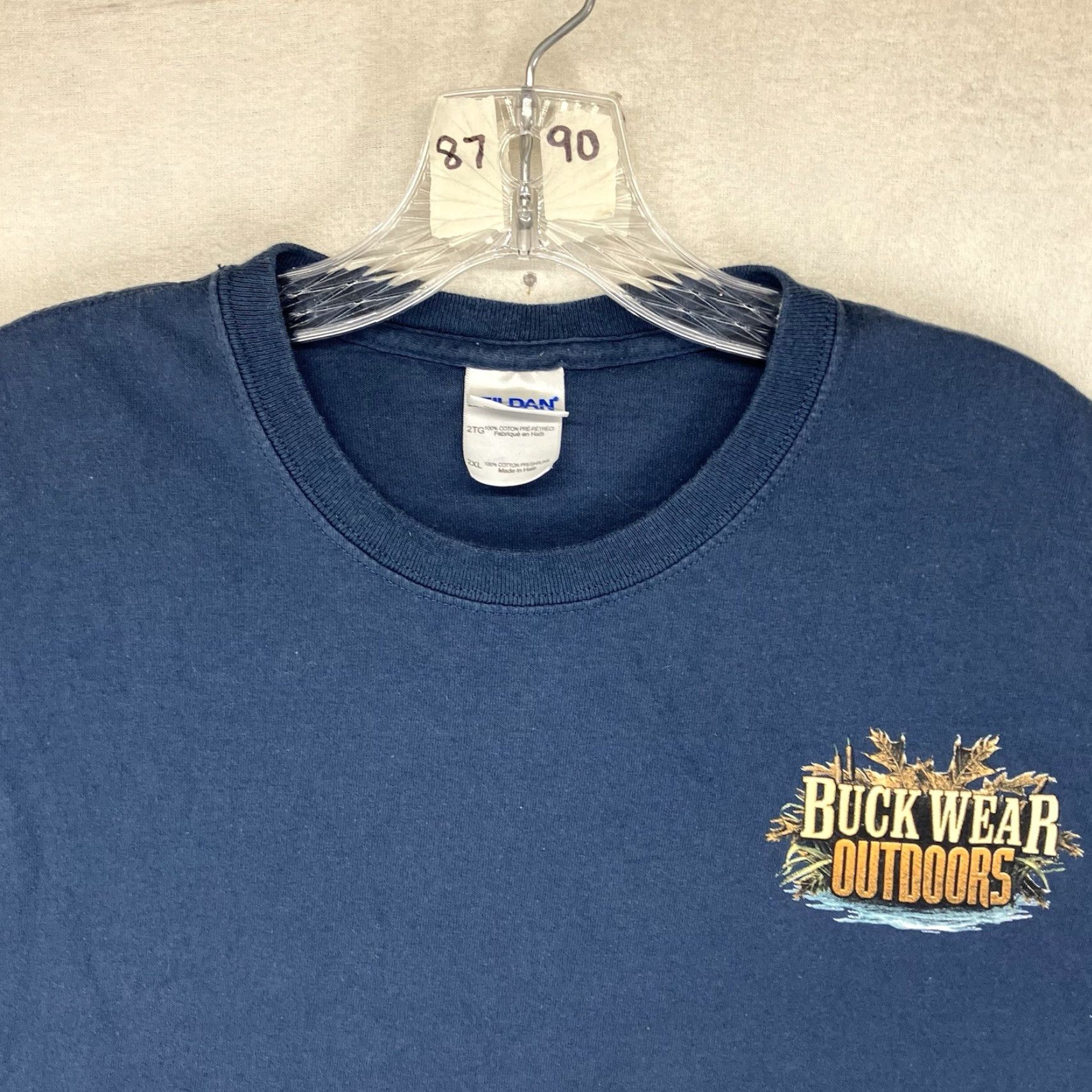 Vintage VINTAGE Buck Wear Men's T-Shirt 2XL Fish Fishing Outdoor Sportsman Short Sleeve Blue Mens Size US XXL / EU 58 / 5 - 5 Thumbnail