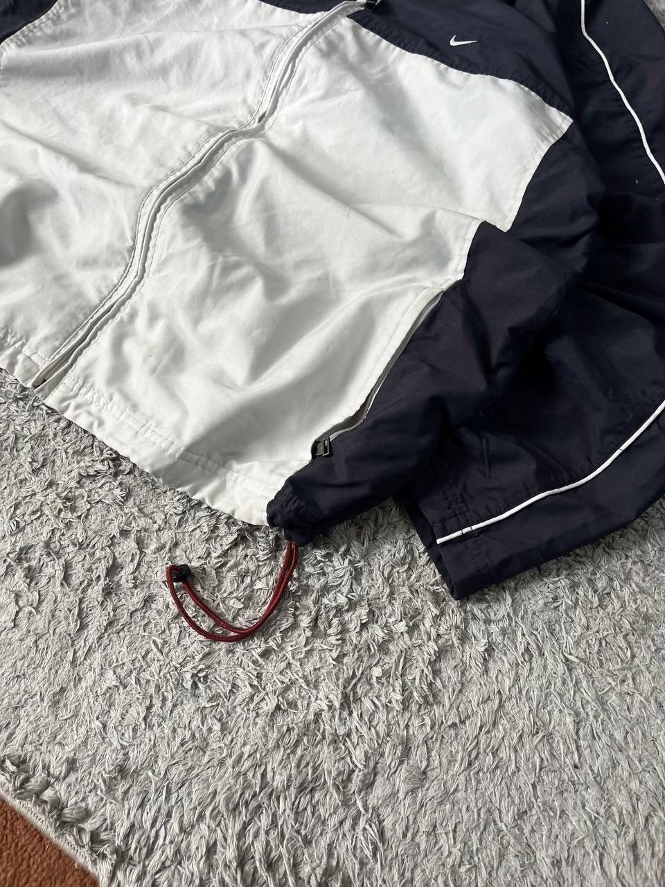 Nike × Vintage 00s Nike Vintage Light Jacket Streetwear Logo Swoosh Drill Size US L / EU 52-54 / 3 - 3 Thumbnail