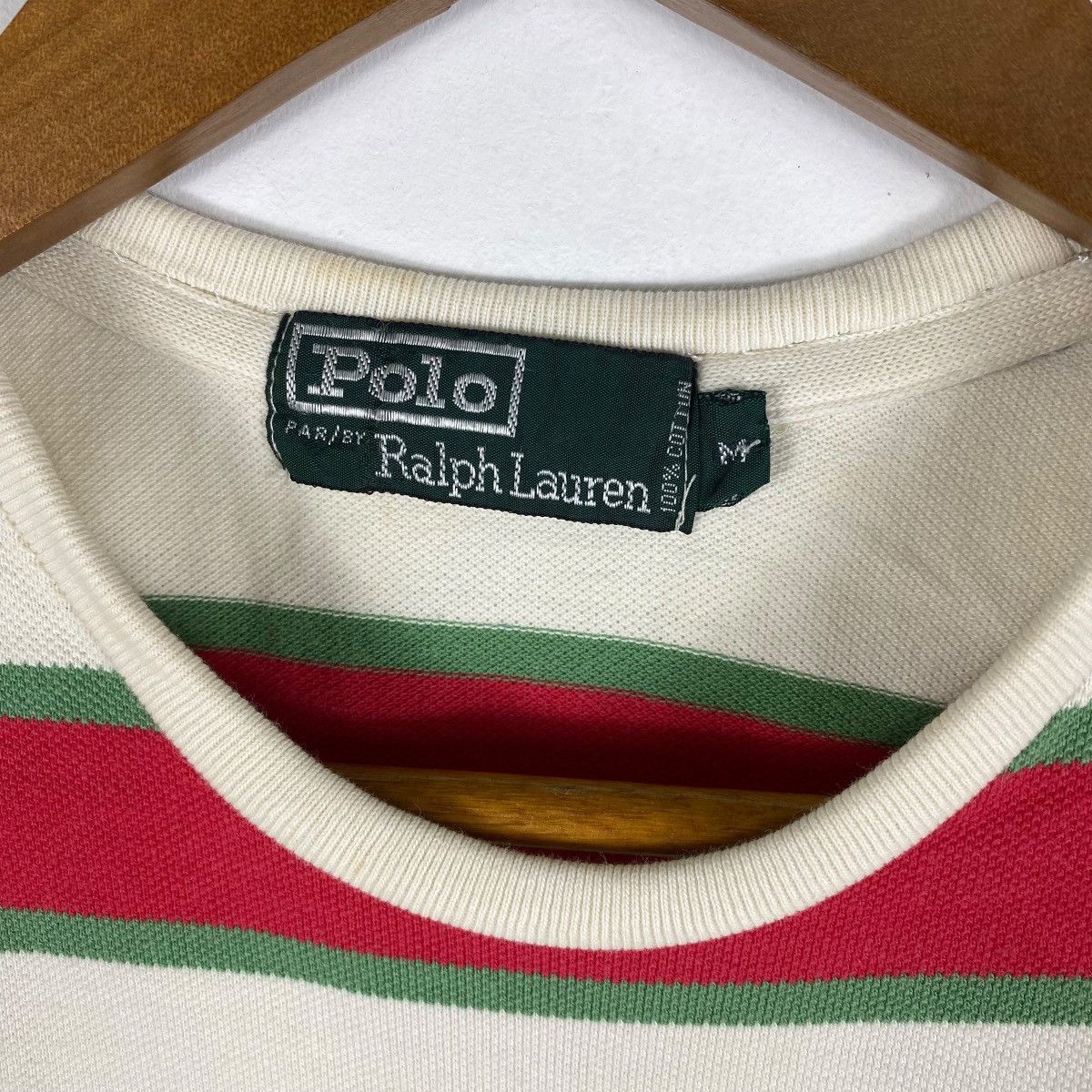 Polo Ralph Lauren × Vintage Vintage 90's POLO RALPH LAUREN Small Pony Striped Tee Shirt Size US S / EU 44-46 / 1 - 4 Thumbnail
