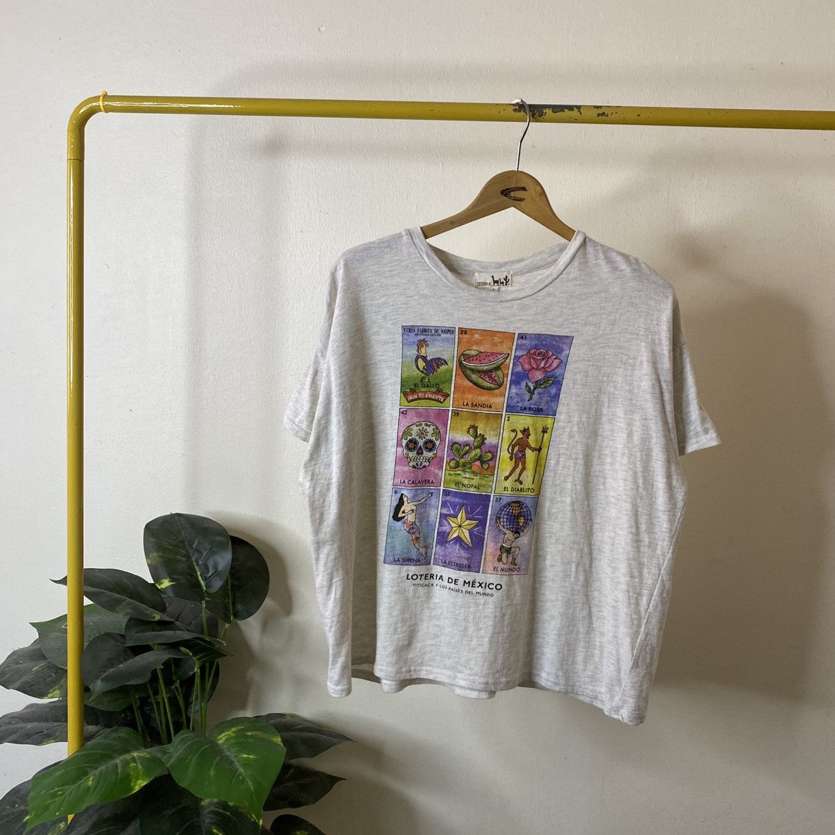 Japanese Brand Titicaca Loteria De Mexico Boxy Women T Shirt Size XL / US 12-14 / IT 48-50 - 1 Thumbnail