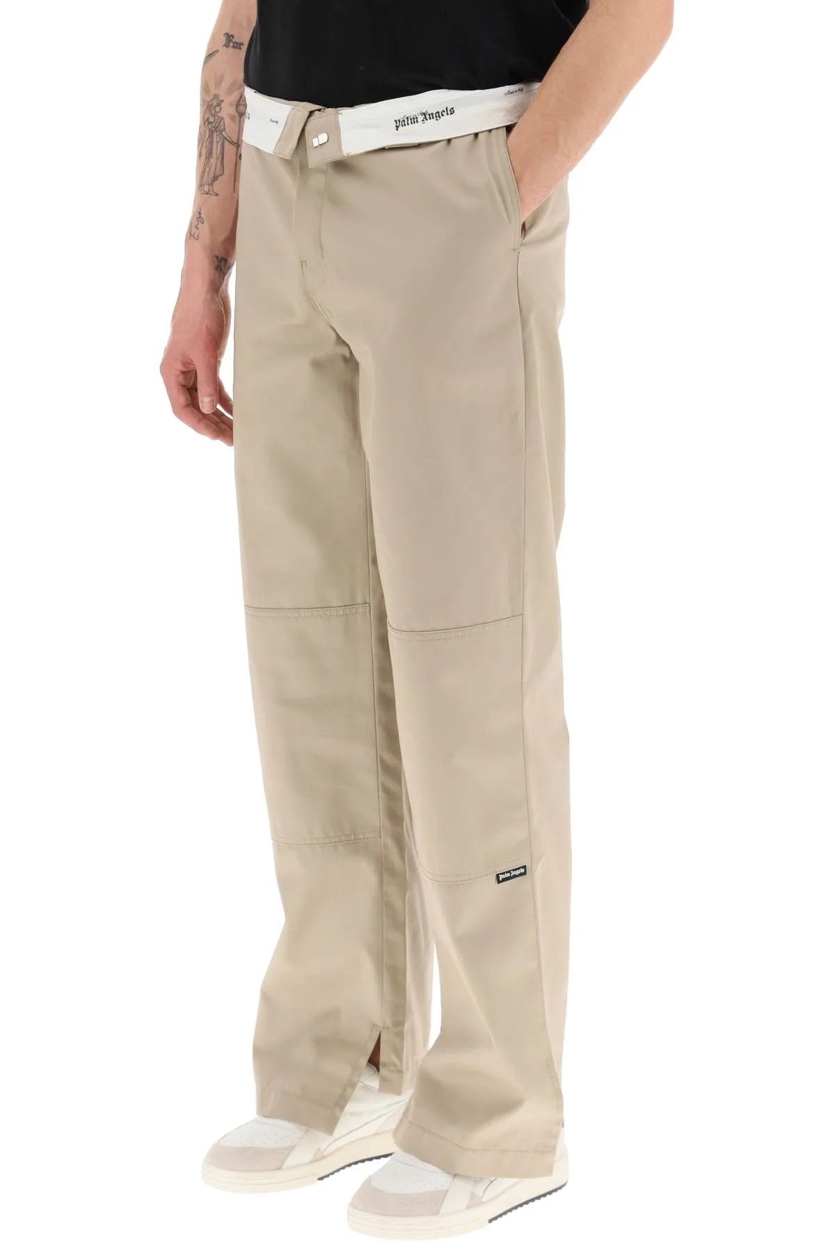 Palm Angels o1y0325 Casual Pant in Khaki Size US 30 / EU 46 - 4 Thumbnail