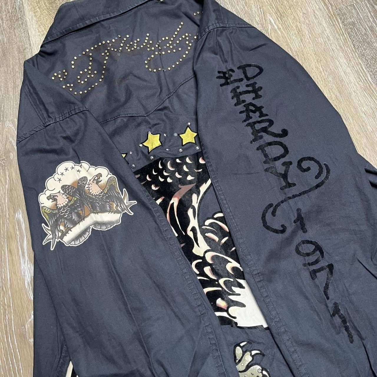 Ed Hardy × Vintage y2k ed hardy rockstar button up Size US L / EU 52-54 / 3 - 4 Thumbnail