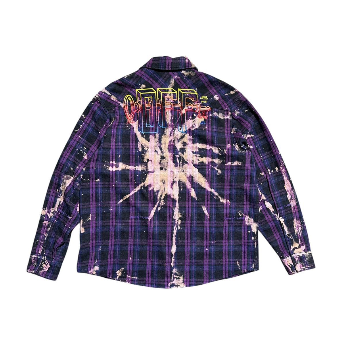 Off-White × Virgil Abloh Murder bravado Crystal plaid flannel Size US S / EU 44-46 / 1 - 2 Thumbnail