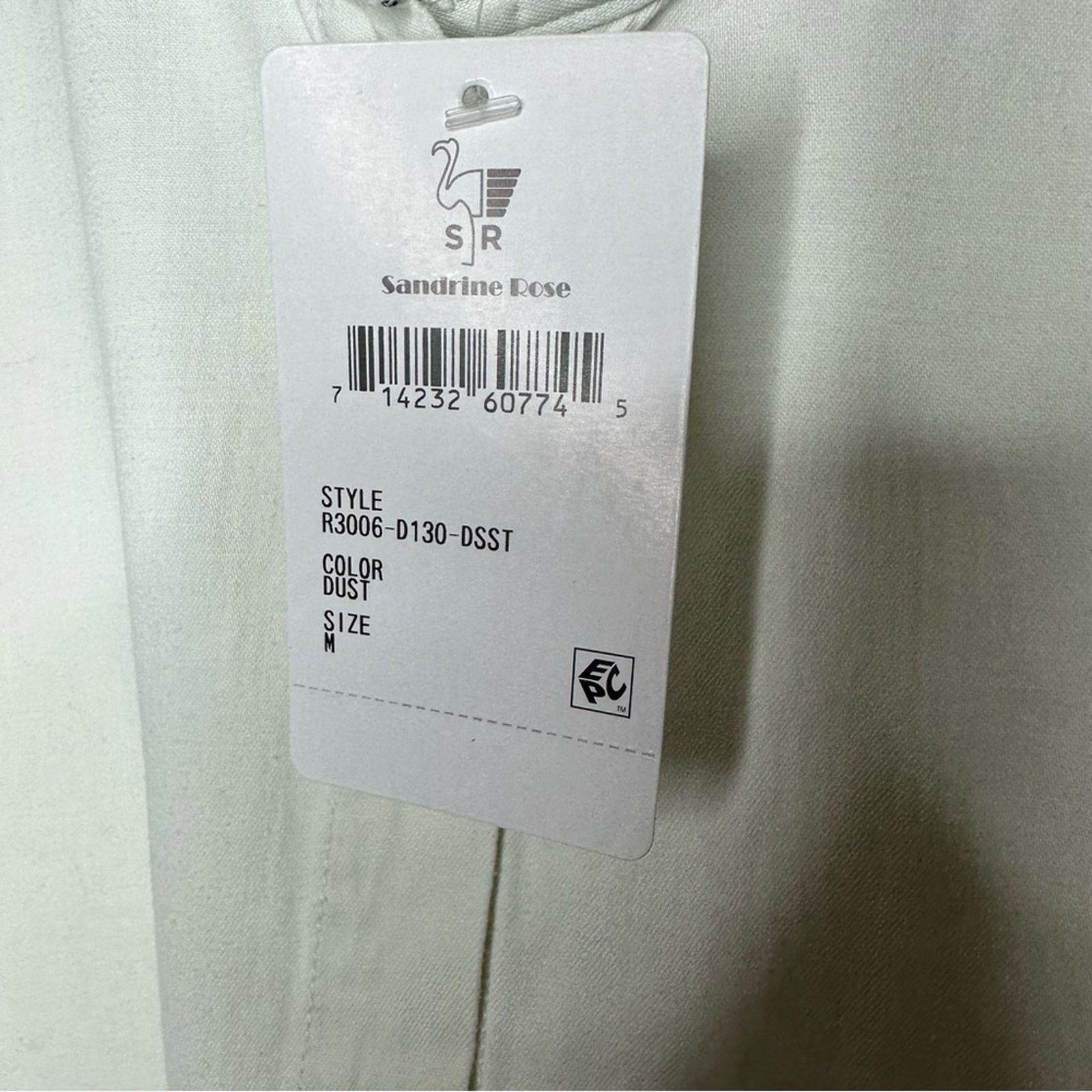 Sandrine Rose SANDRINE ROSE Mandarin White Shirt NWT in Medium Size L / US 10 / IT 46 - 4 Thumbnail