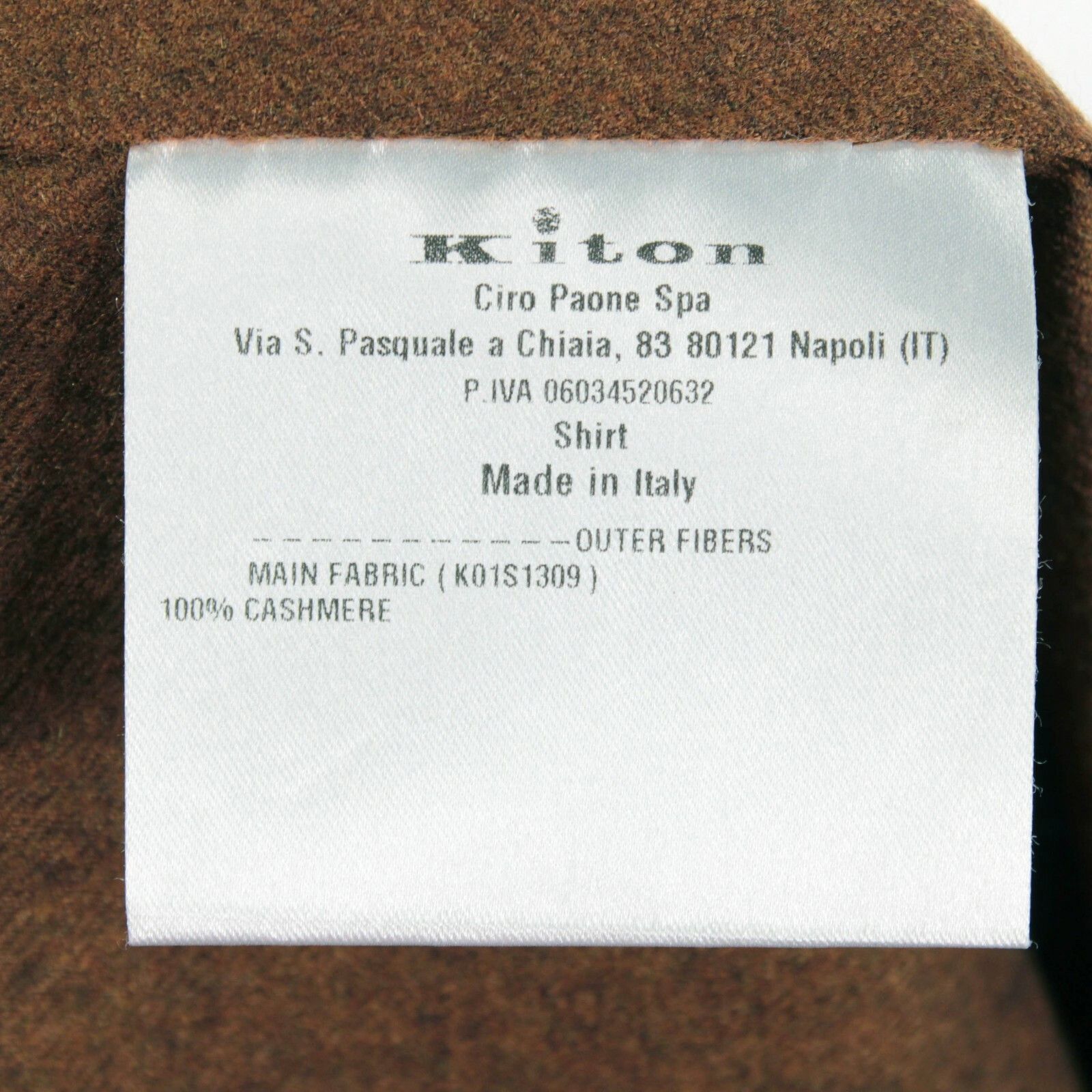 Kiton Kiton Overshirt Size M US In Brown Cashmere Size US M / EU 48-50 / 2 - 8 Thumbnail